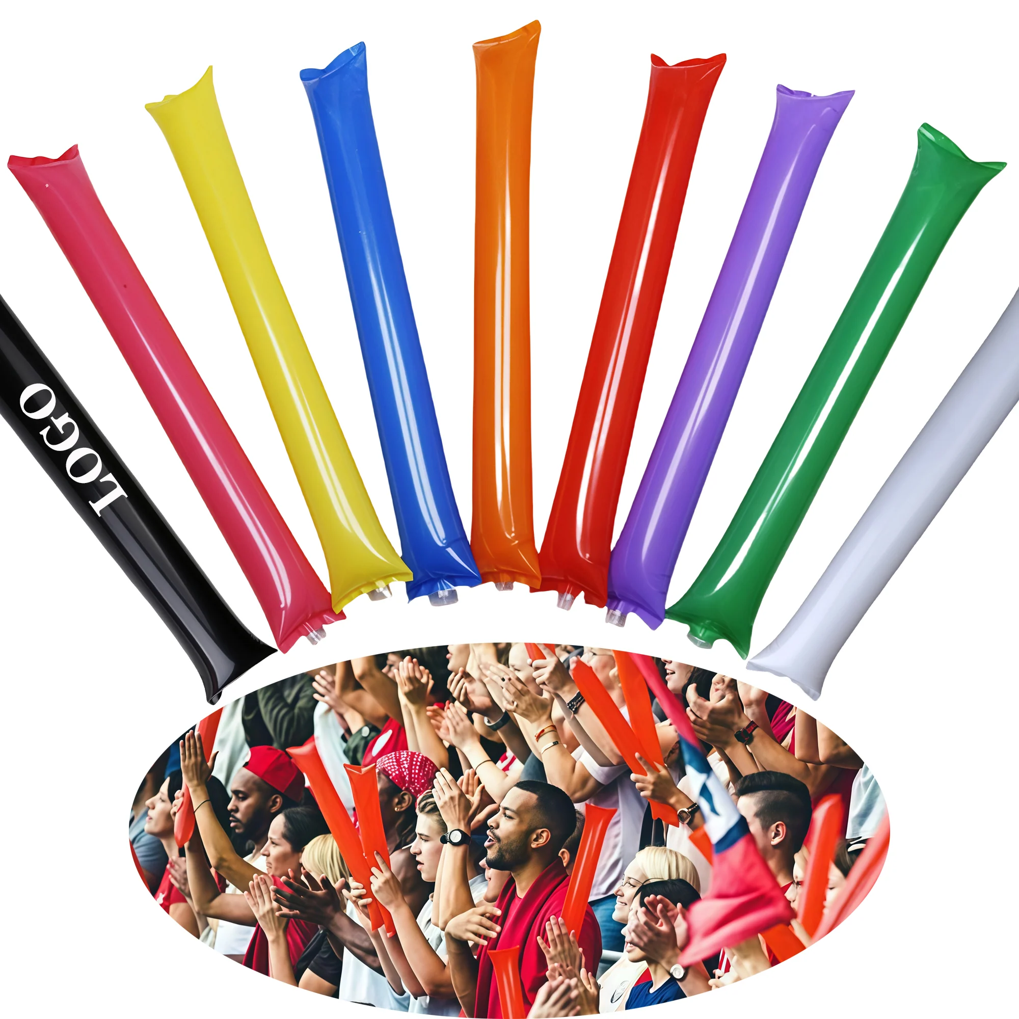Thicken Inflatable Bam Thunder Cheering Sticks