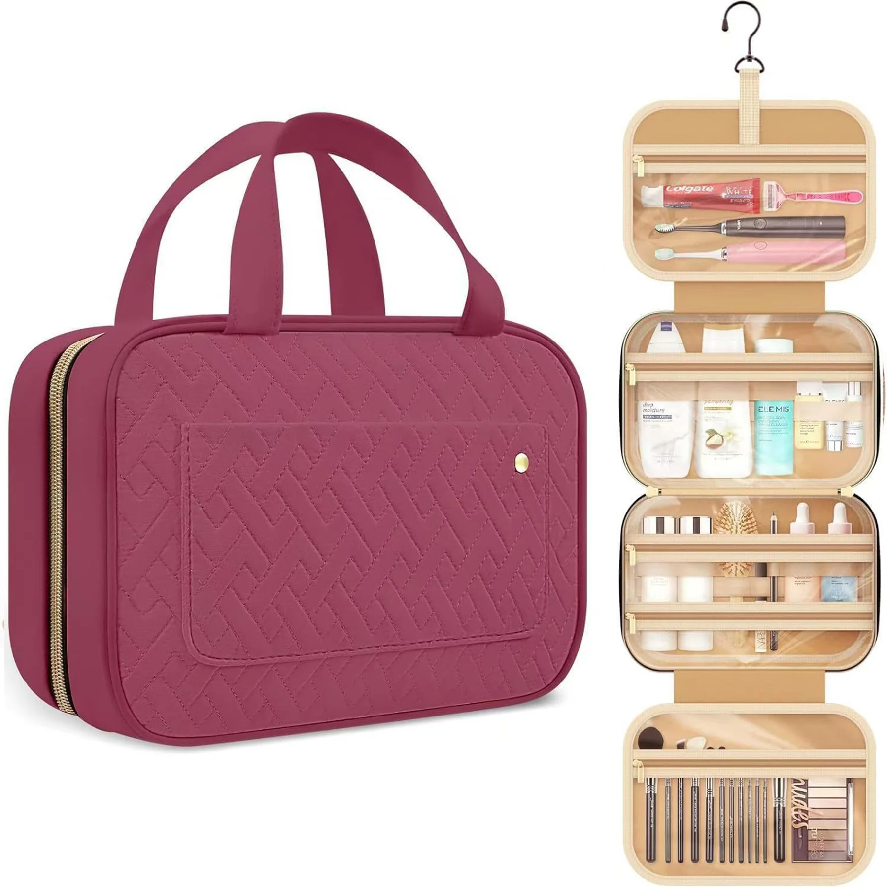 Toiletry Bag Travel Bag with Hanging Hook