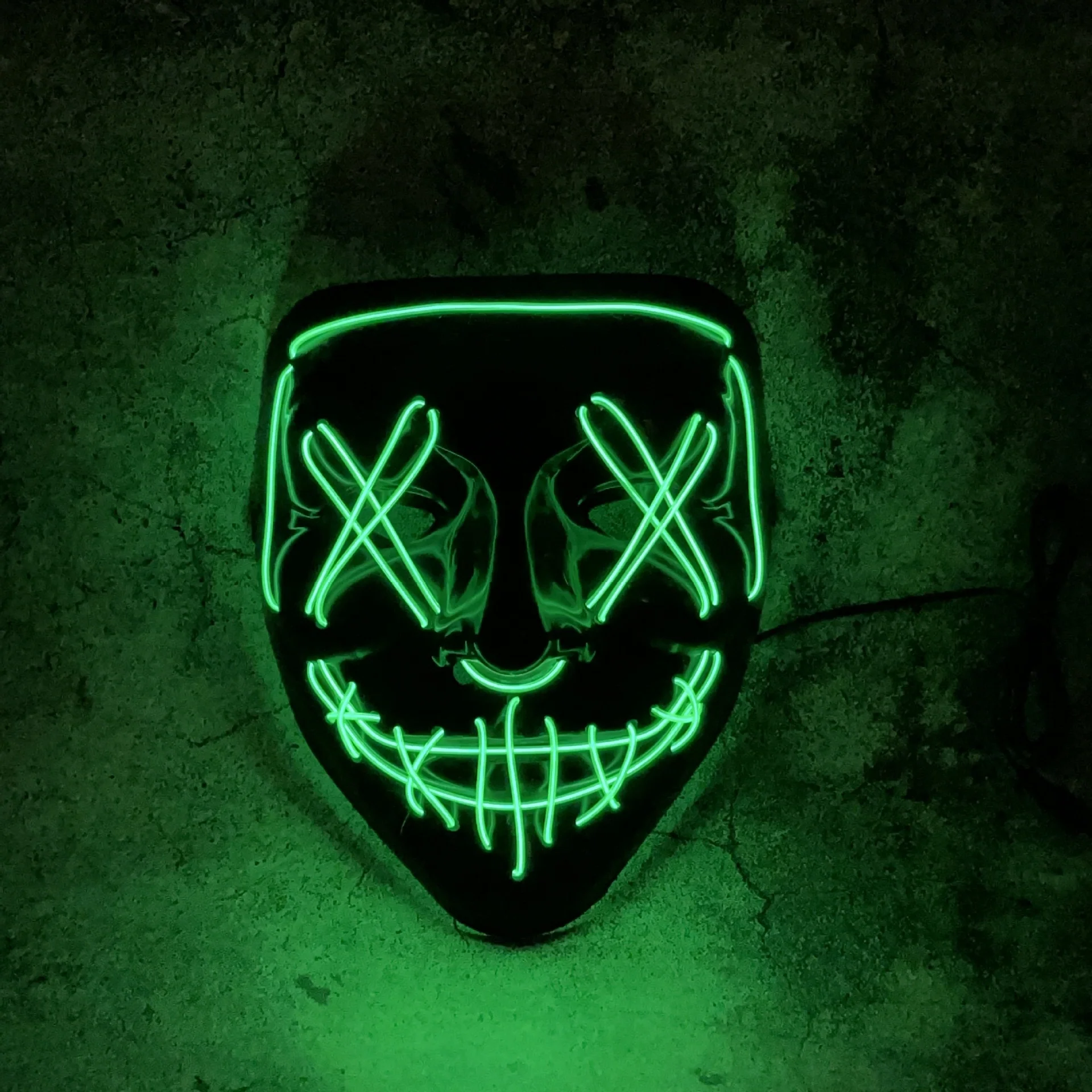 Halloween Led Cool Light Scary Clown Mask