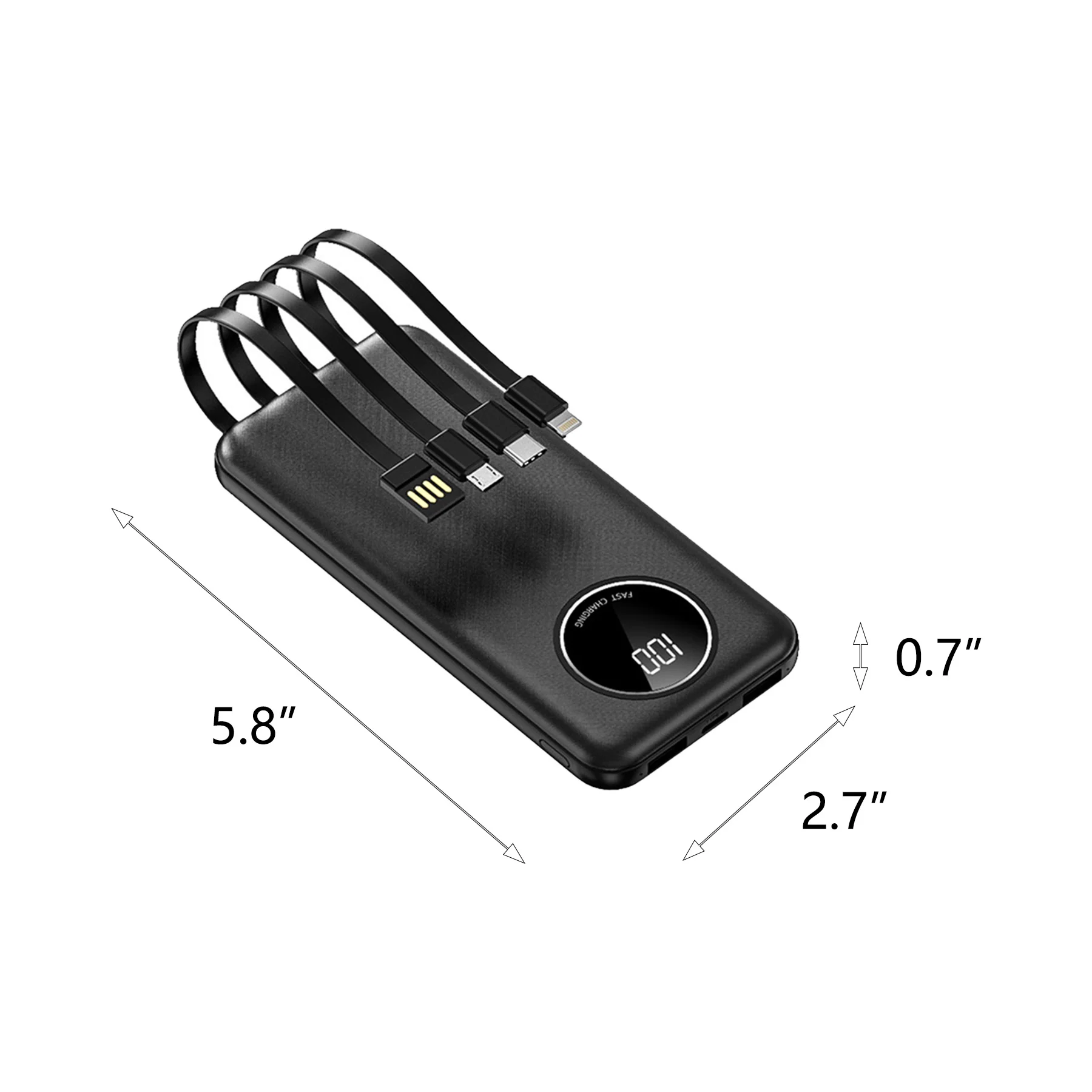 Portable 10000mAh Fast Charging Universal Power Bank