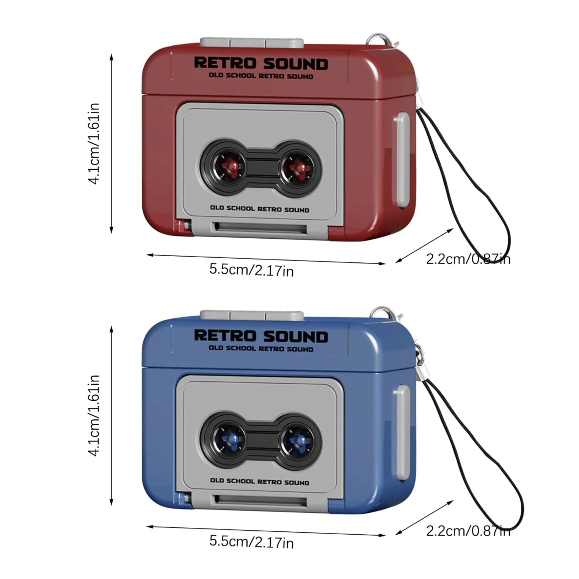 Creative Mini Tape Recorder Keychain