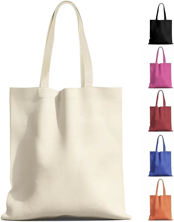 12oz 100% Cotton Full-Color Canvas Tote Bag(16"×14")