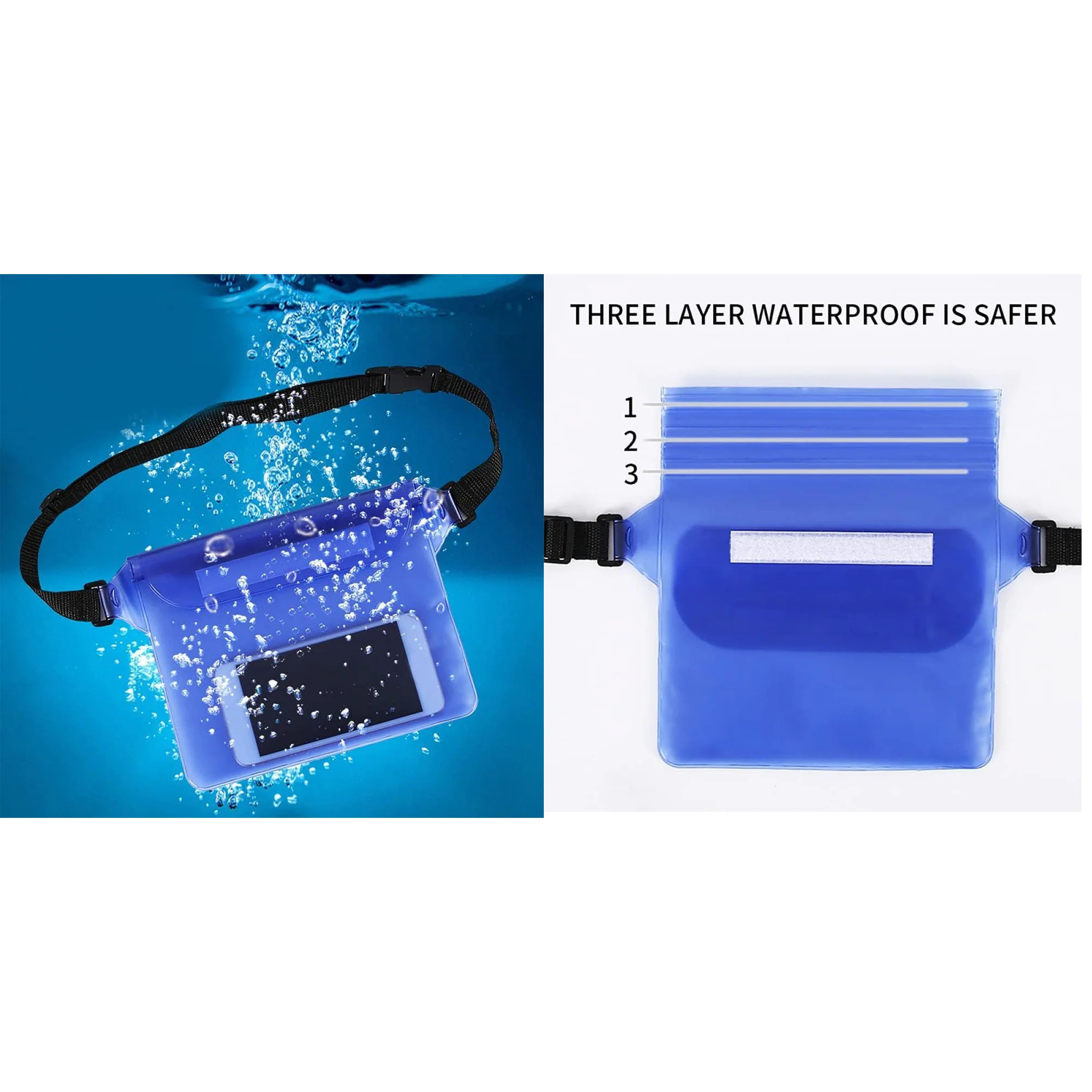 Eco-Friendly Pvc Waterproof Swimming Pouch Bag
