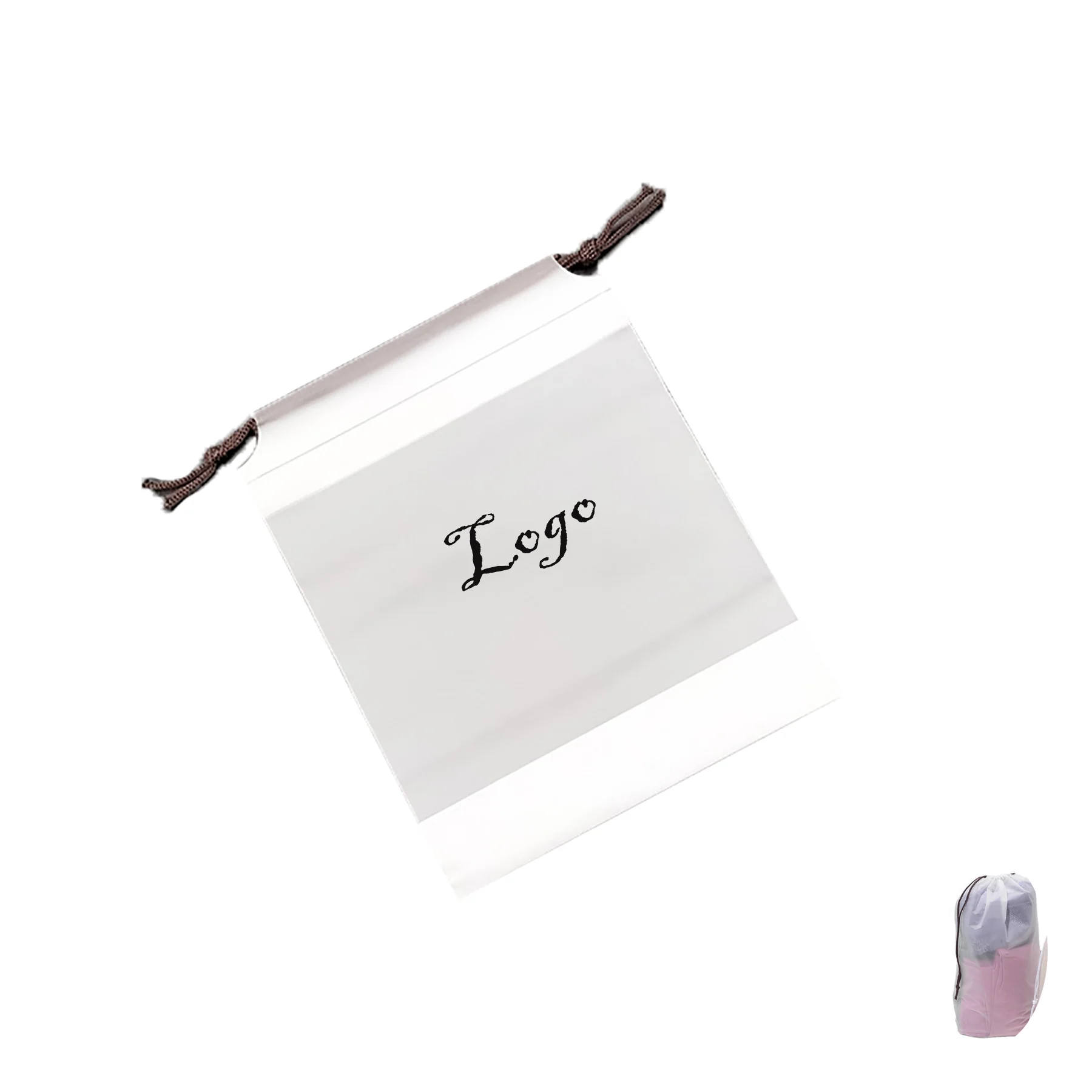 Clear Plastic Drawstring Bags