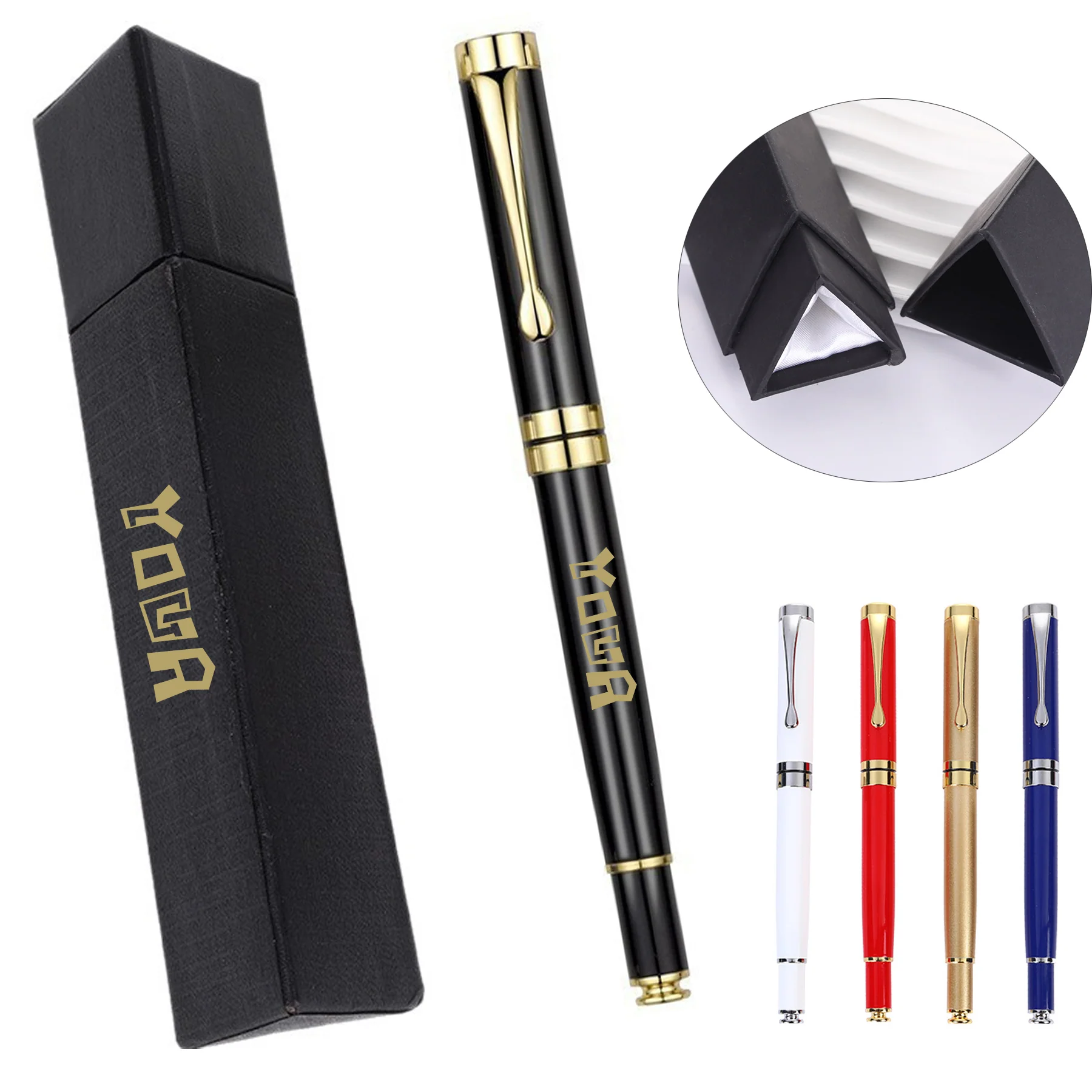 Triangle Pen Box With Pen