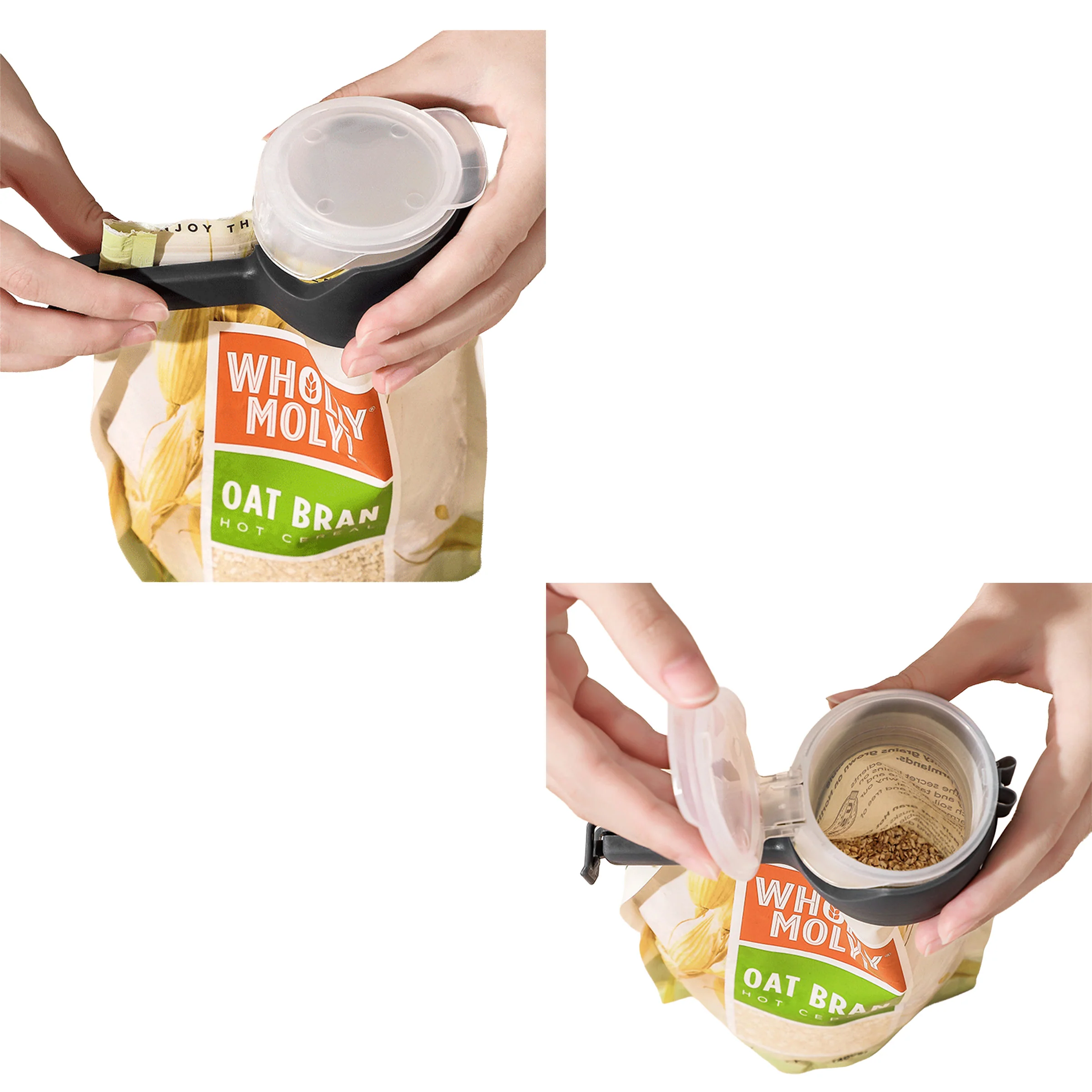 Food Bag Clips With Pour Spouts