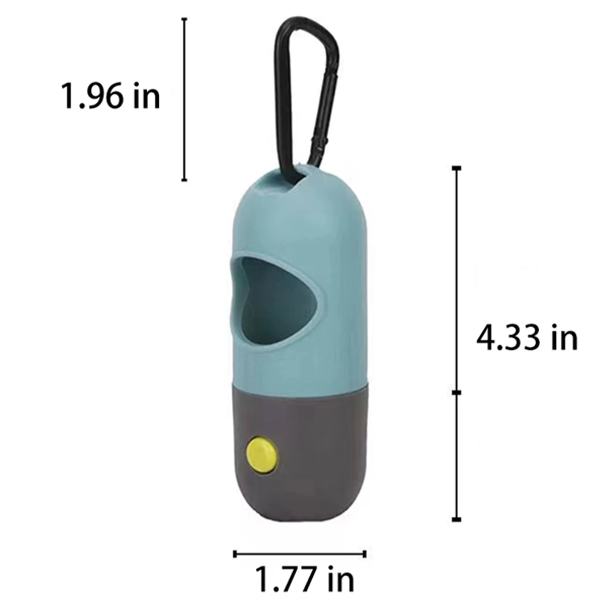 Poop Bag Dispenser With Led Flashlight