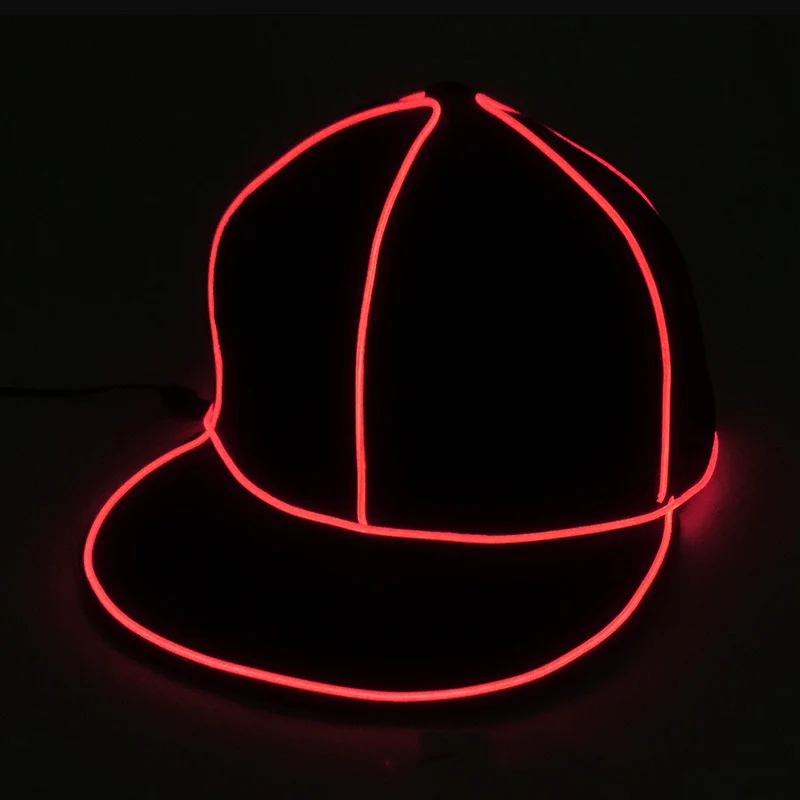 Party Glow Cap W/ El Light Band, Soft Brim Illumination