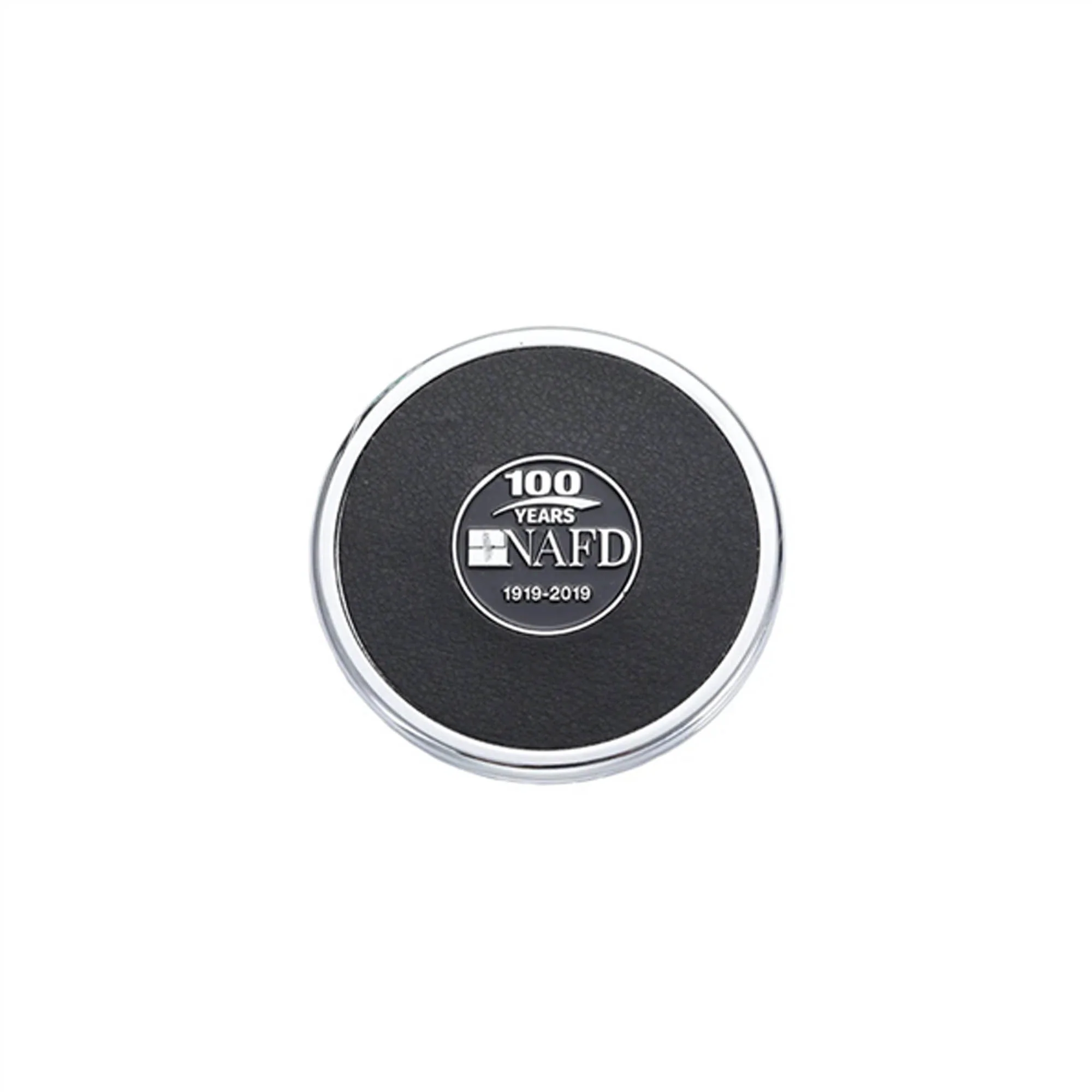 Matal Ring Leather Coasters with Box