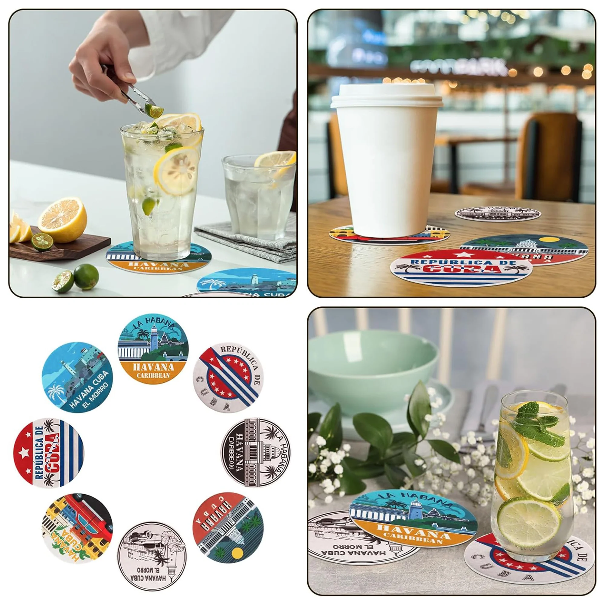 4" Disposable Paper Full Color Custom Coaster