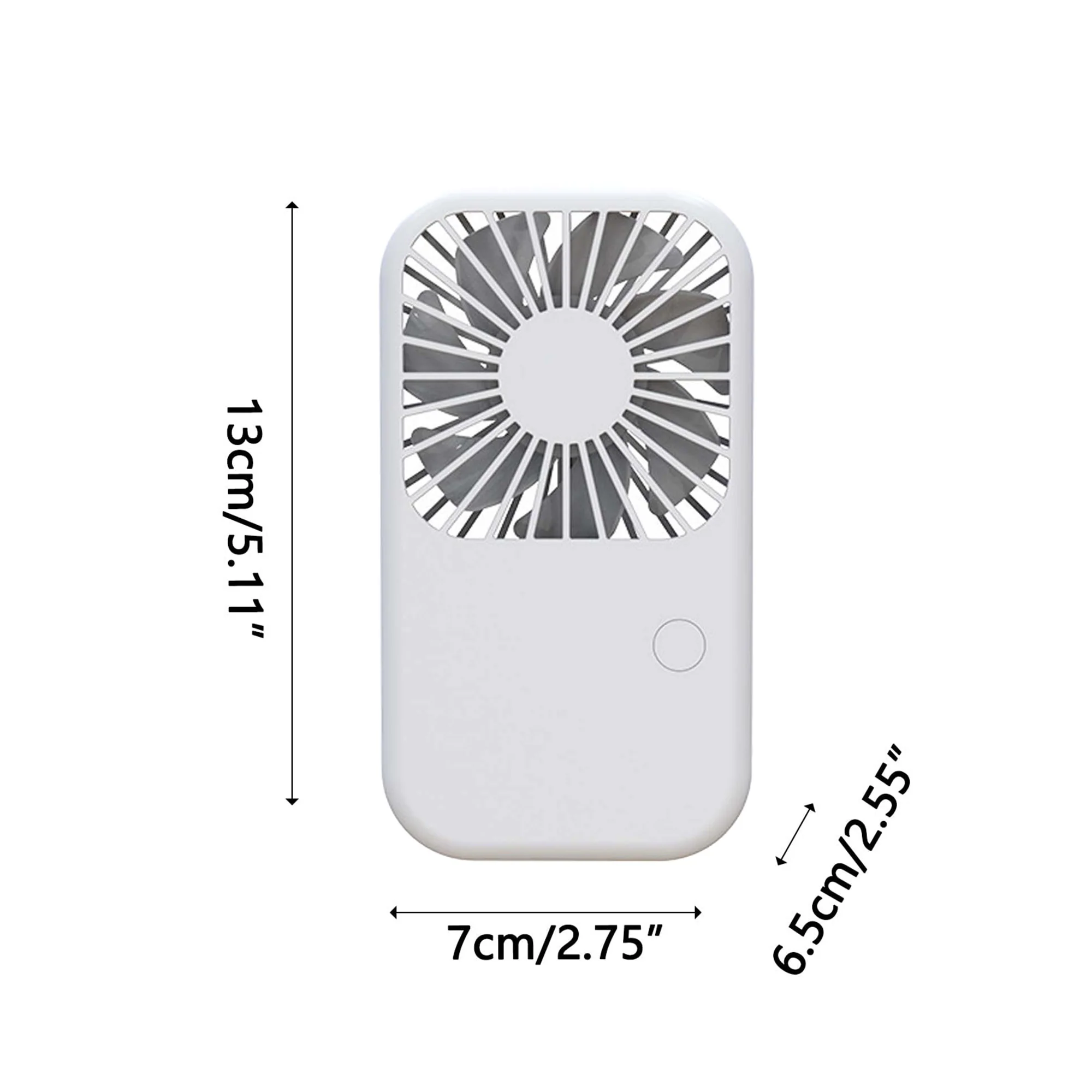 Portable Square Mini Fan With 800mAh Phone Stand Design