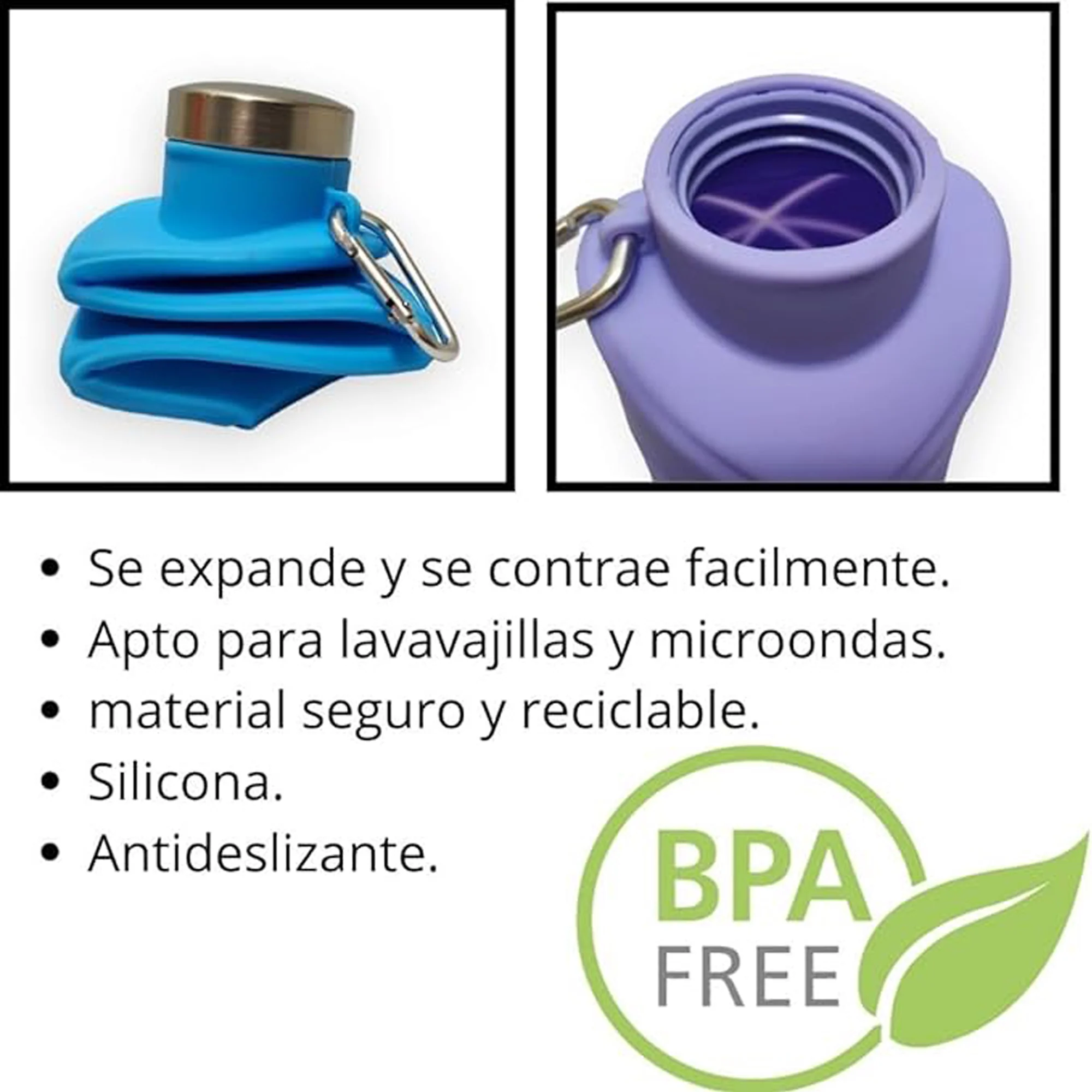 Lightweight Silicone Folding Sport Water Bottle