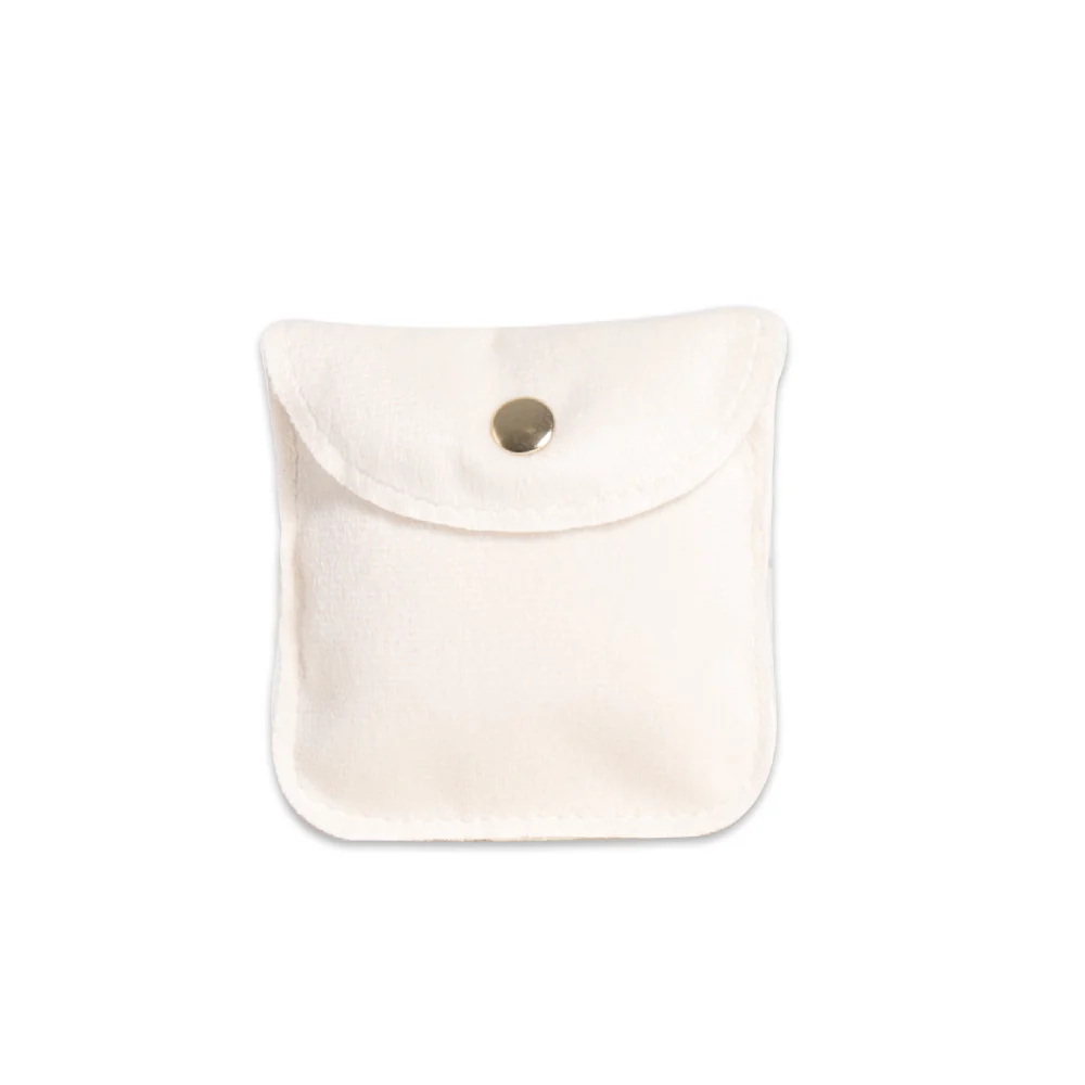 Velvet Snap Closure Jewelry Bag（3.15×3.15in）