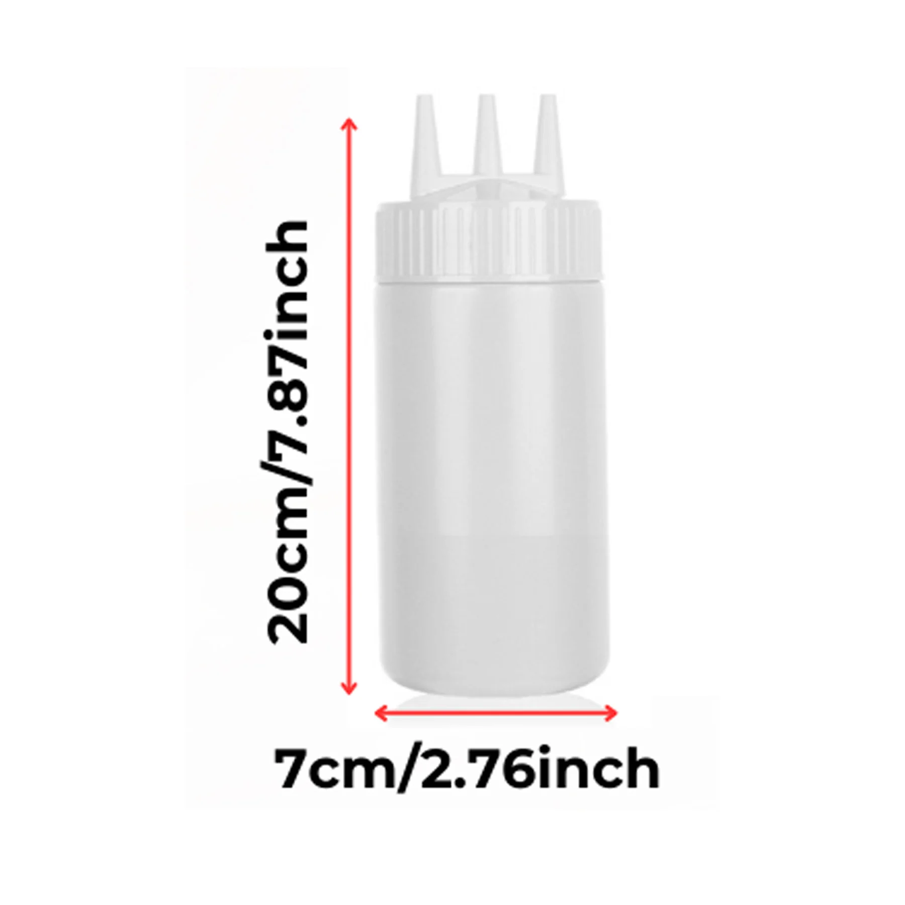 16-Ounce 3-Hole Kitchen Sauce Squeeze Bottle