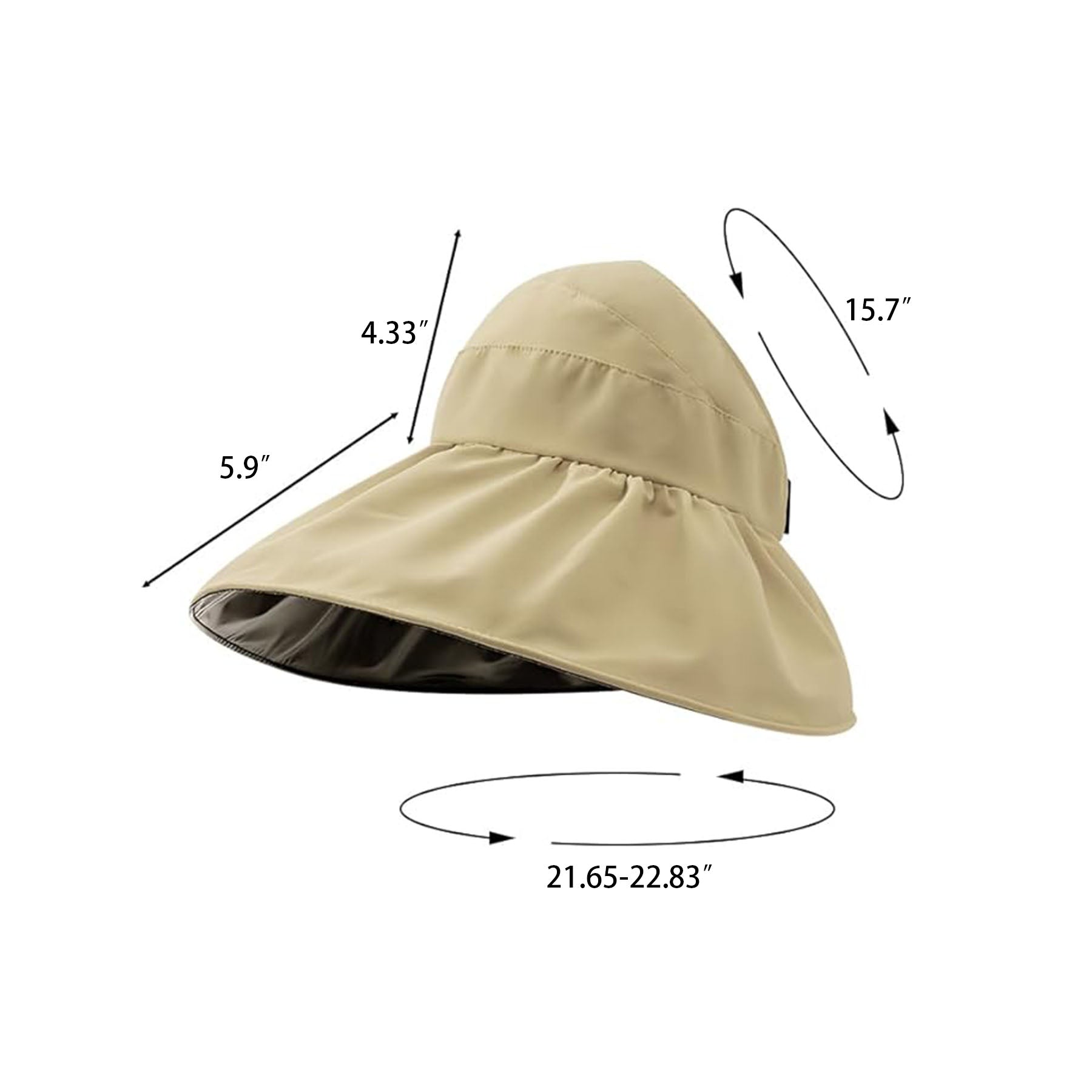 Foldable Ponytail Sun Hat