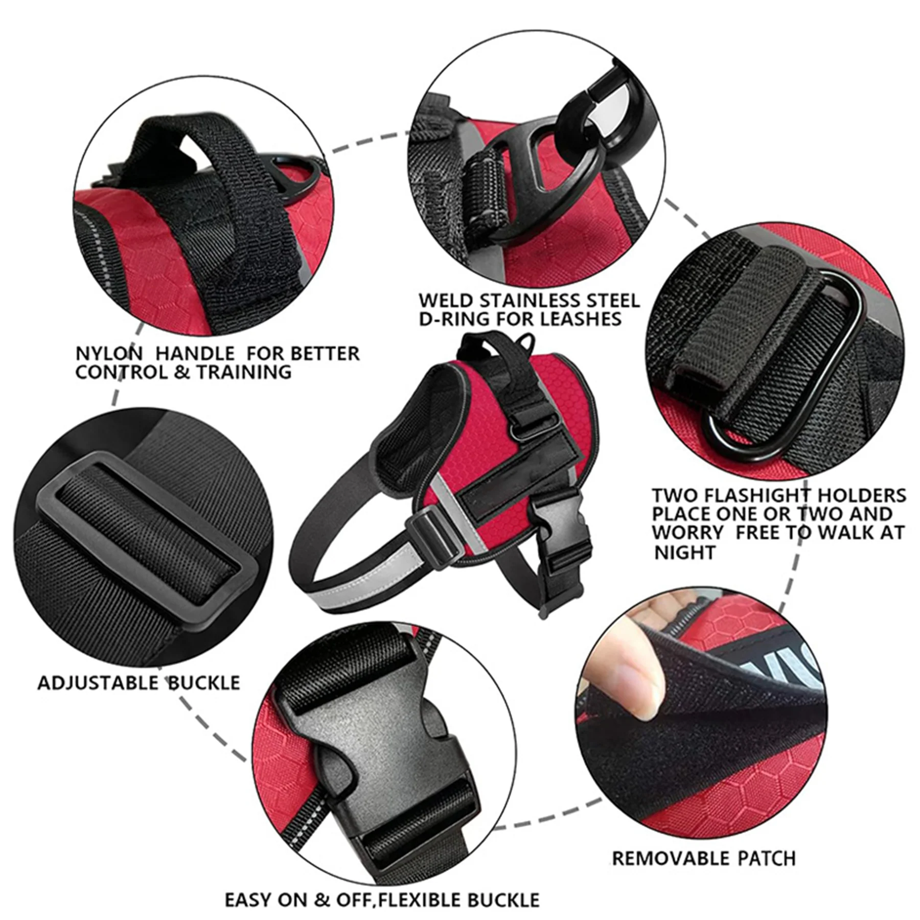 Reflective Service Dog Vest Harness