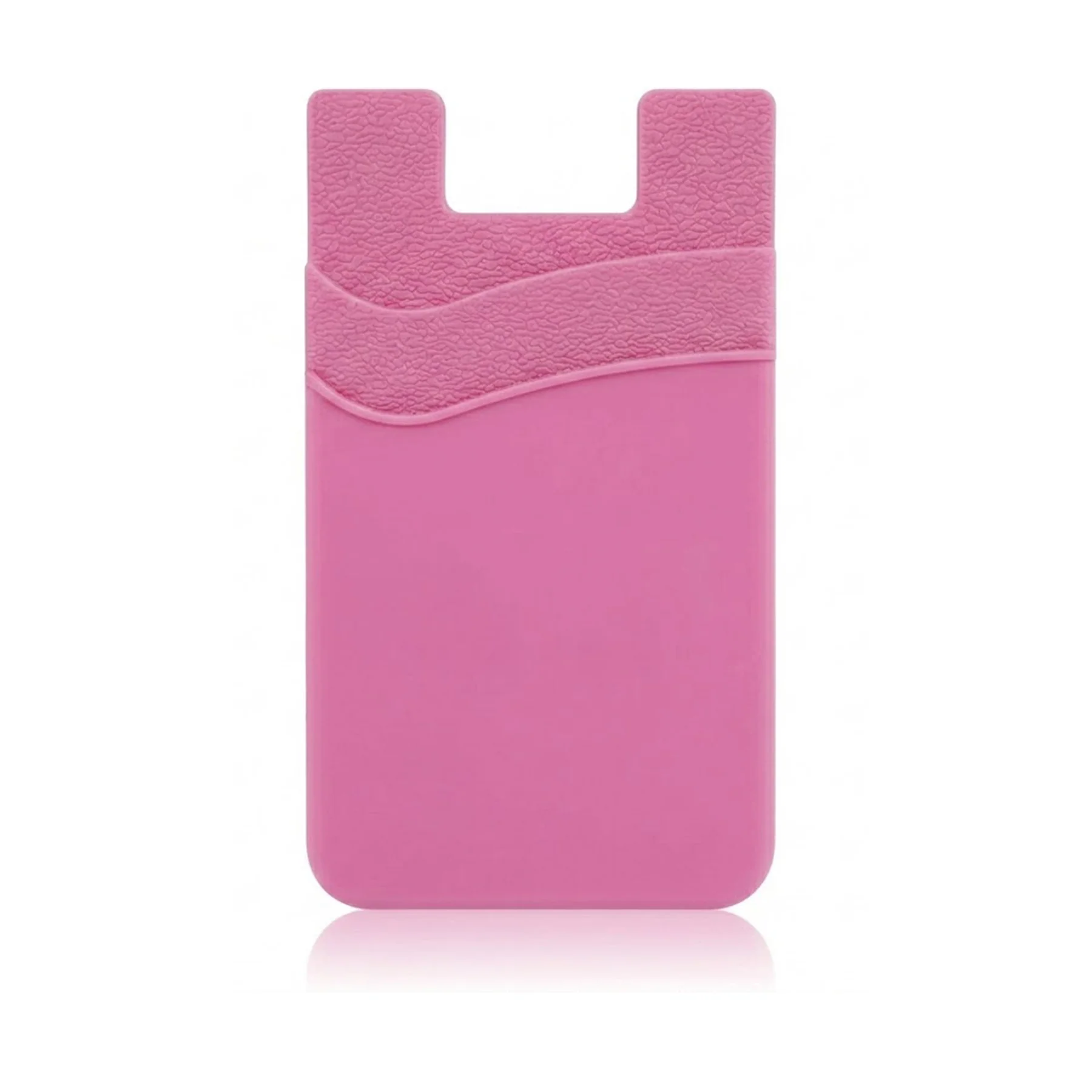Silicone Phone Wallet Stick On Double Card Holder