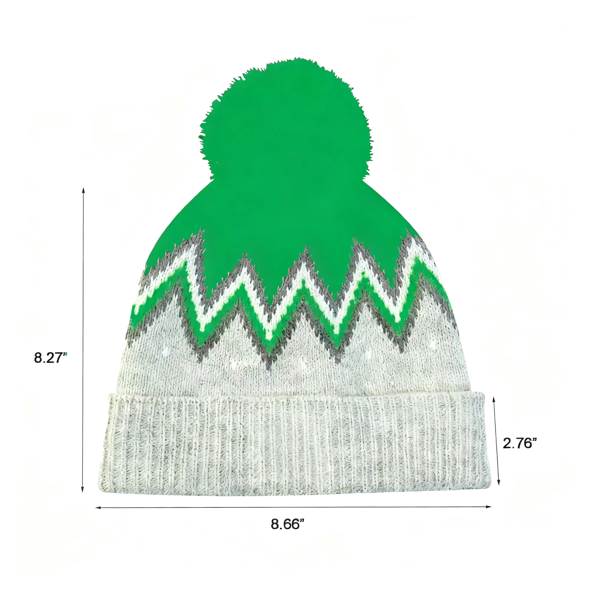 Custom Winter Unisex Acrylic Beanies Knitted Cuffed Hats