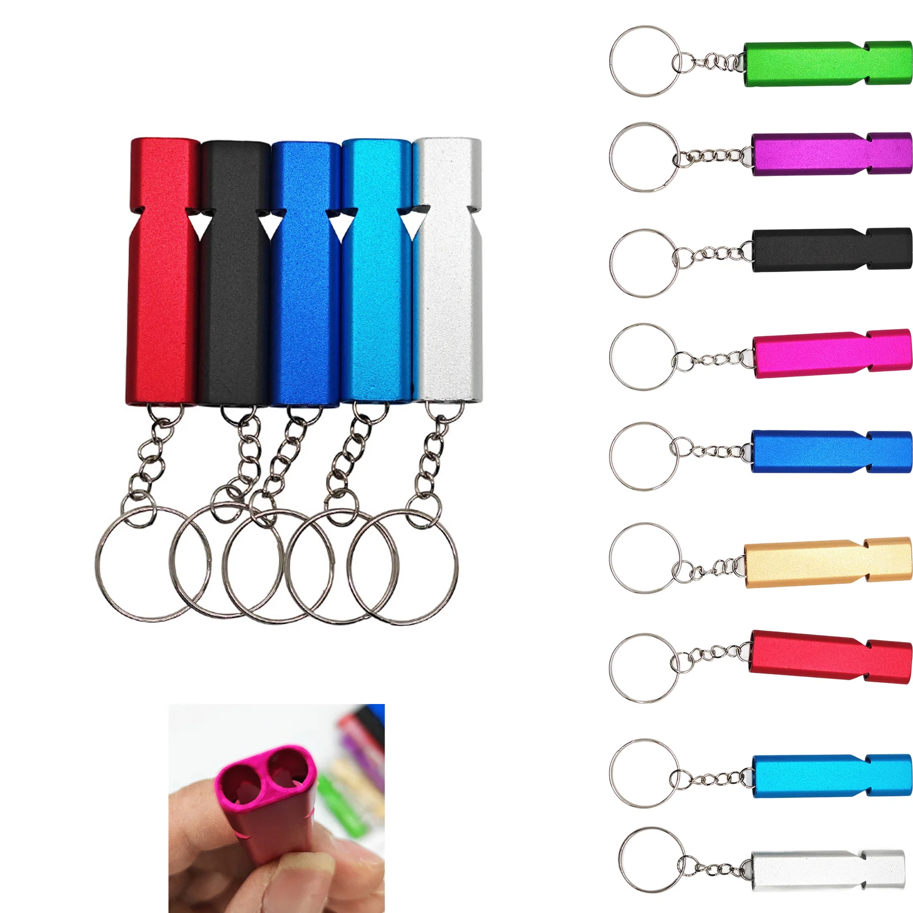 Aluminum Alloy Dual-Frequency Survival Whistle