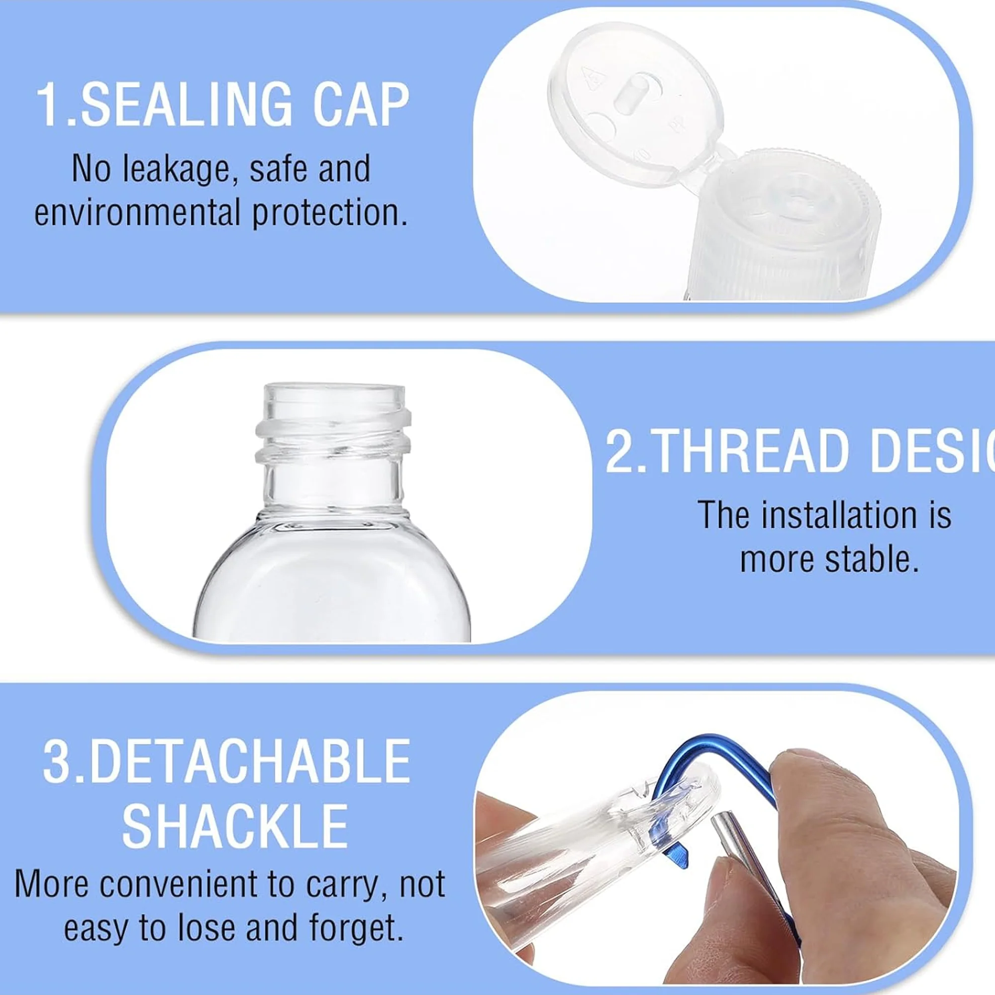 Clear Hand Sanitizer Empty Bottle