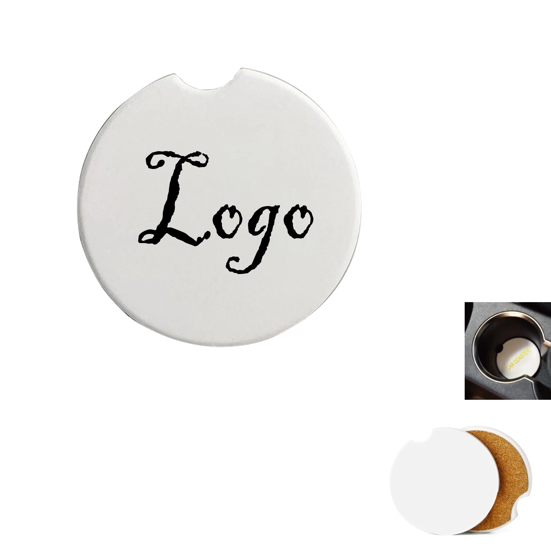 Anti-Slip Absorbent Car Coaster
