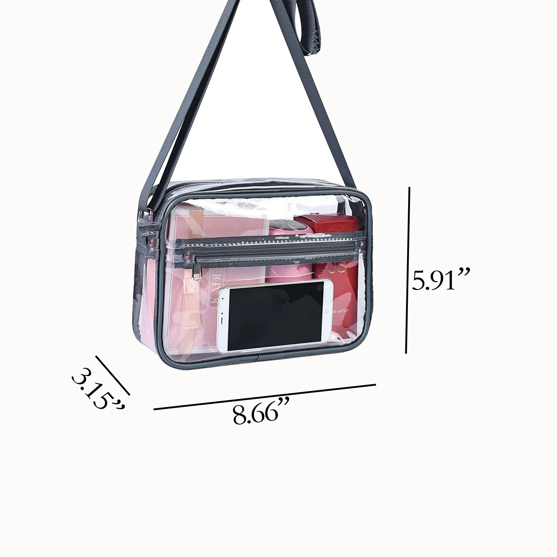 PVC Cosmetic Bag Messenger Bag