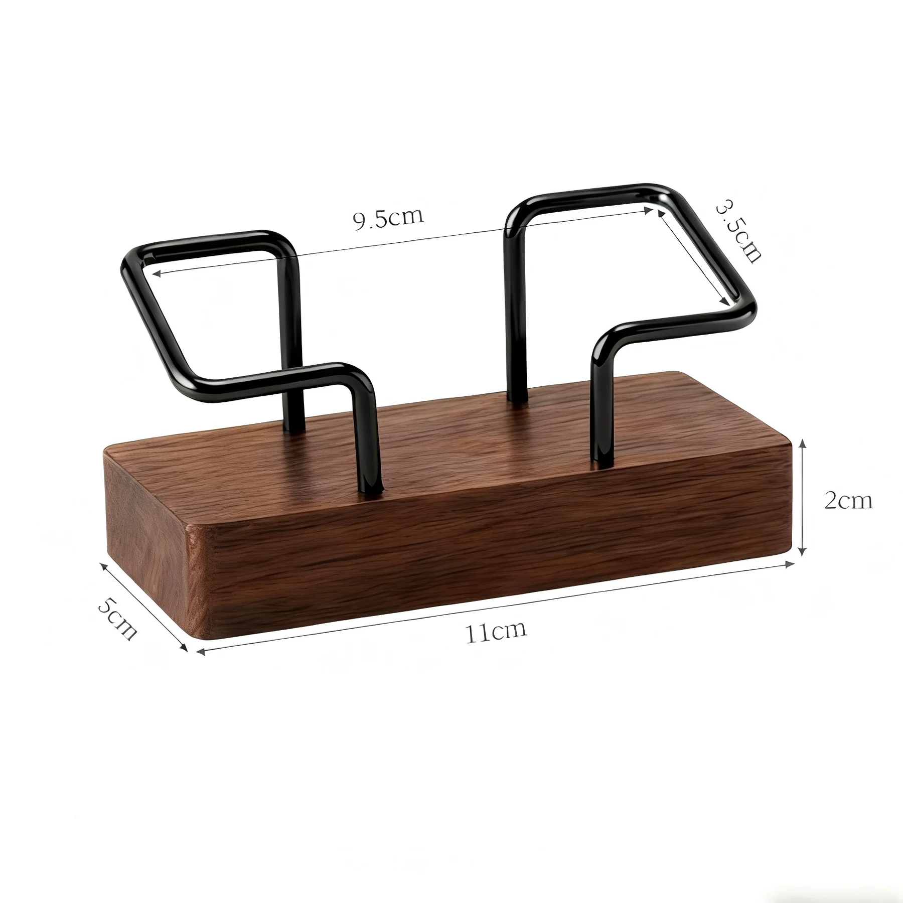 Walnut Wood Business Card Holder