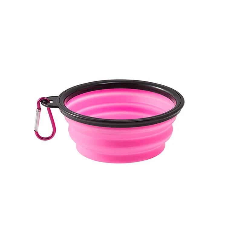 Collapsible Silicone Pet Bowl For Travel Use(L)
