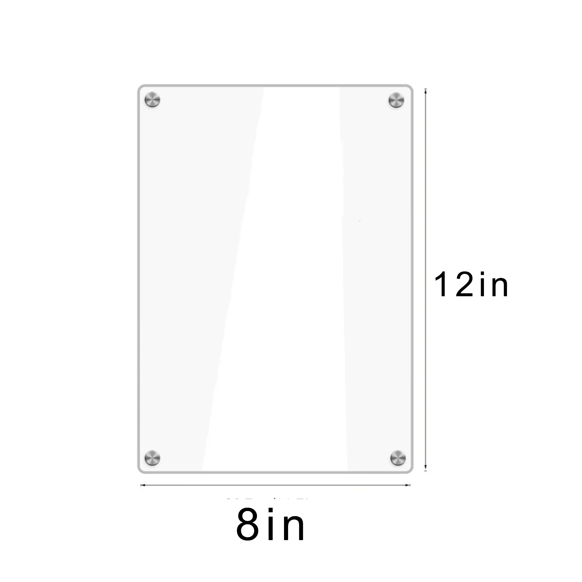 Customizable Clear Magnetic Acrylic Calendar