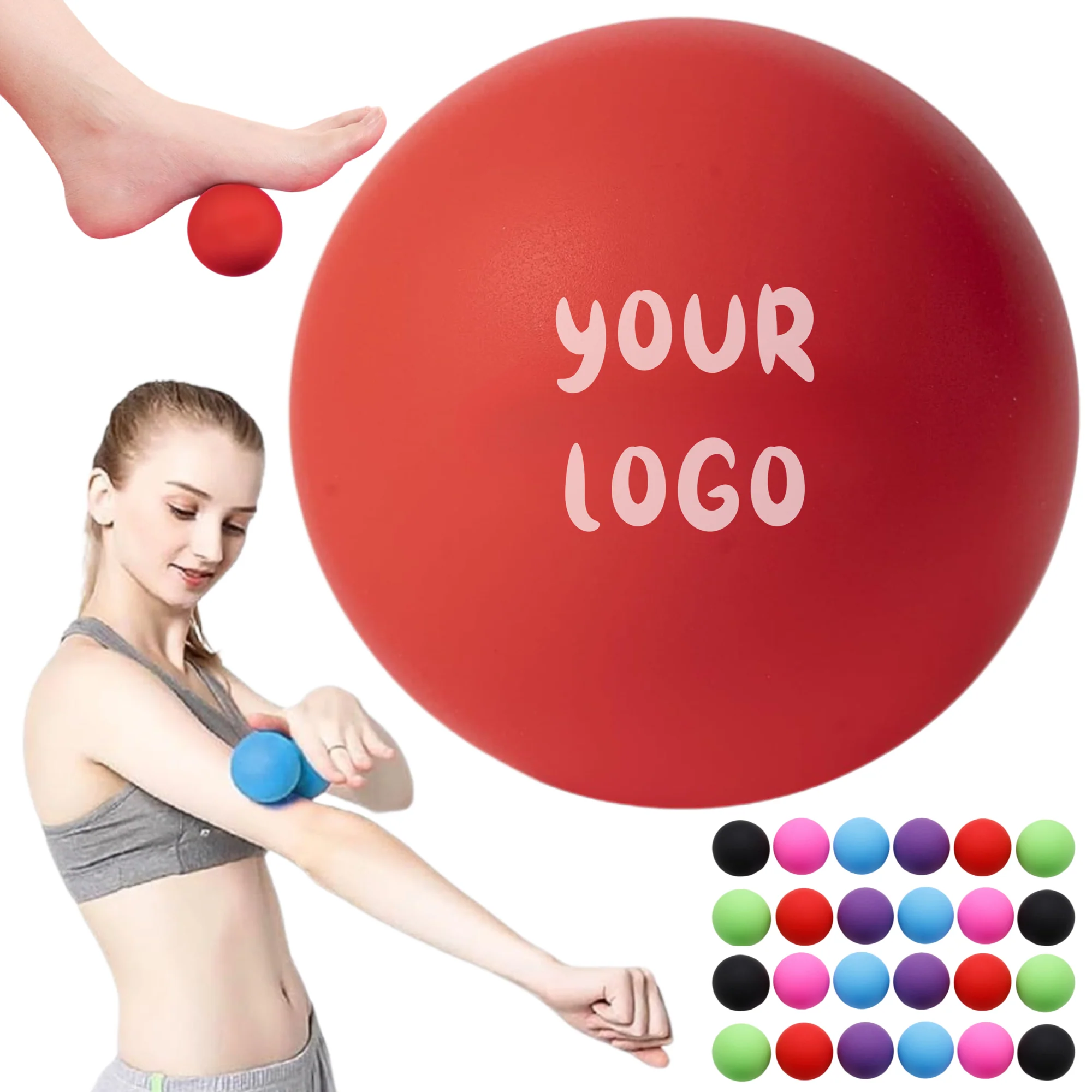 Custom 2.5" Massage Lacrosse Ball