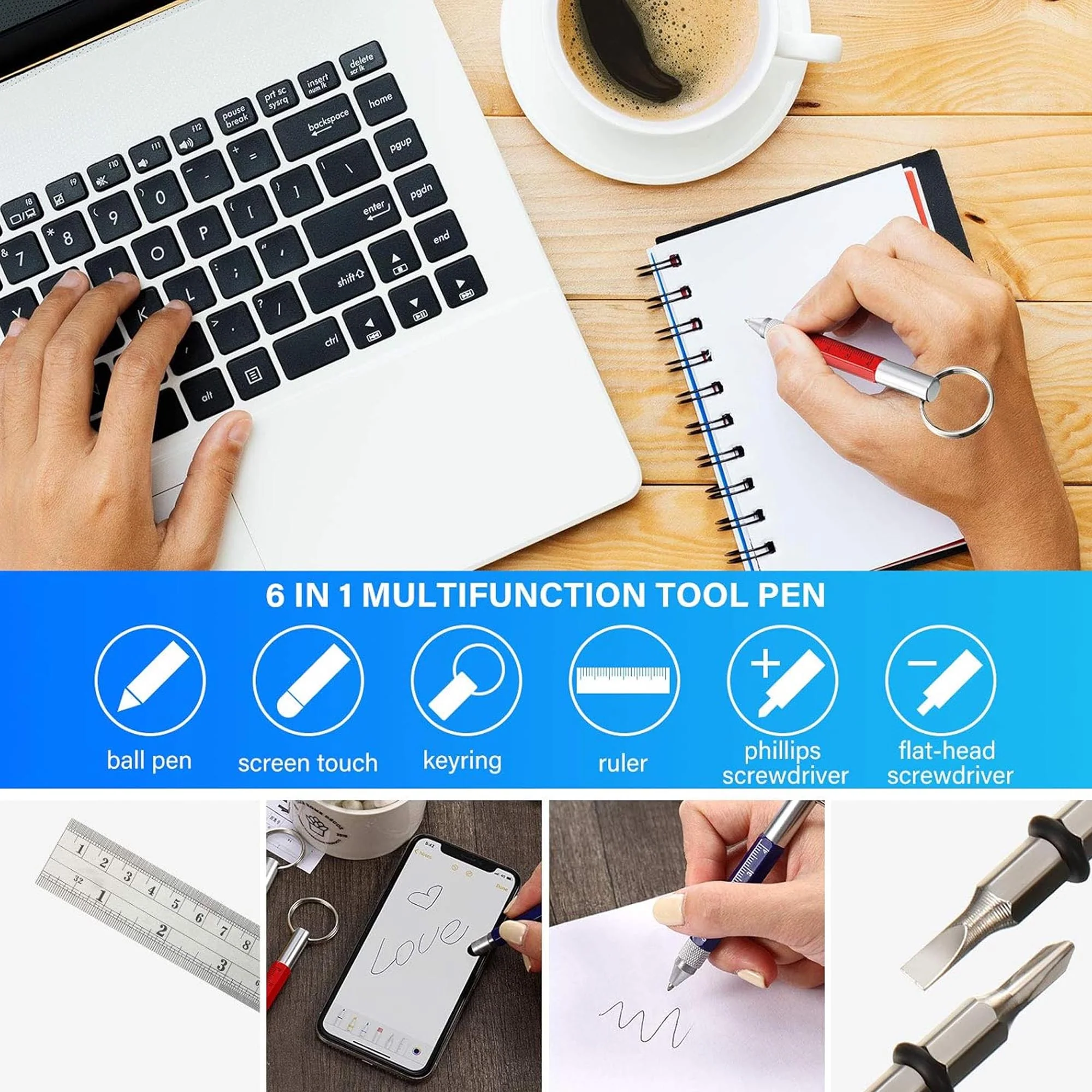 6 in 1 Multitool Tech Tool Pen