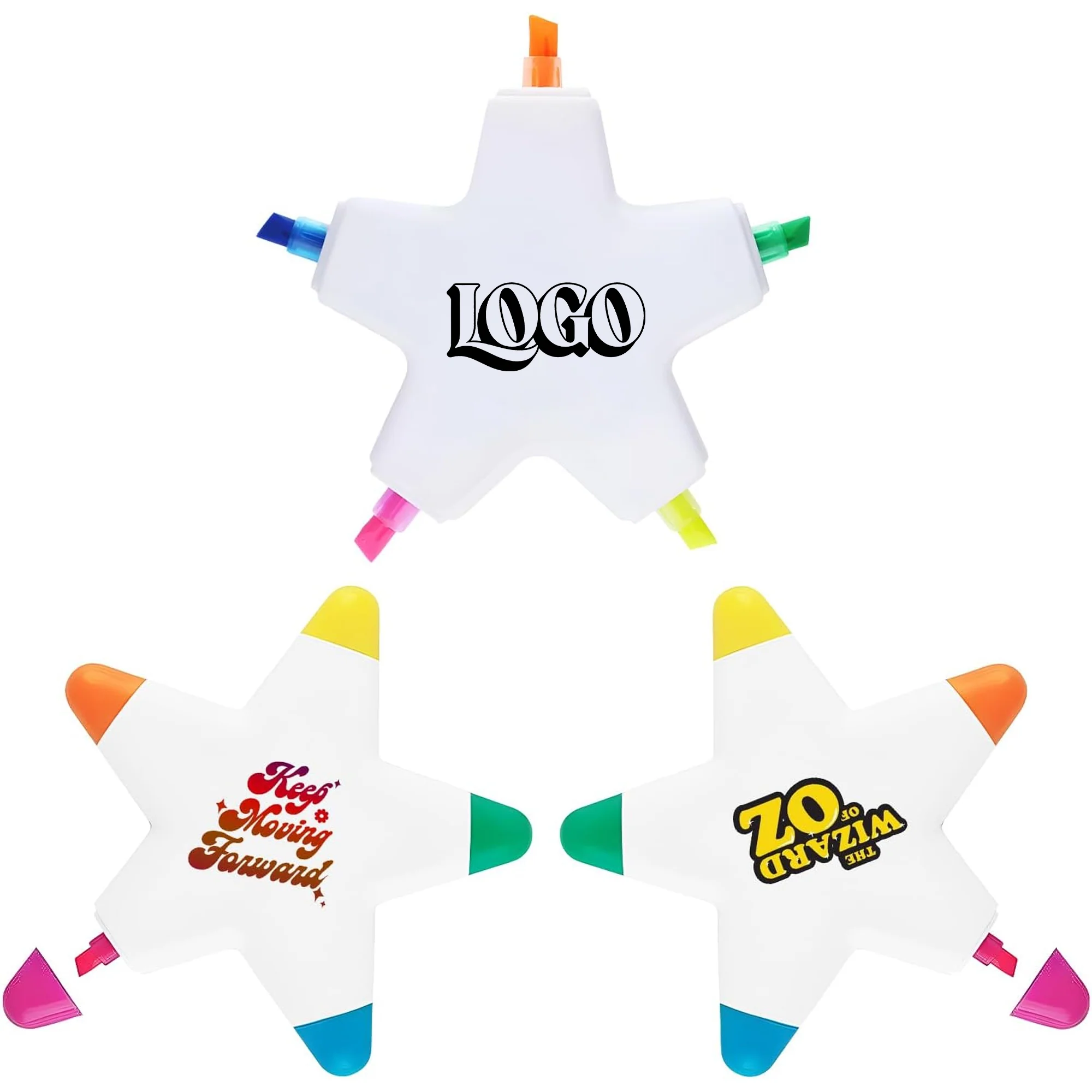 5-Color Star-Shaped Highlighter
