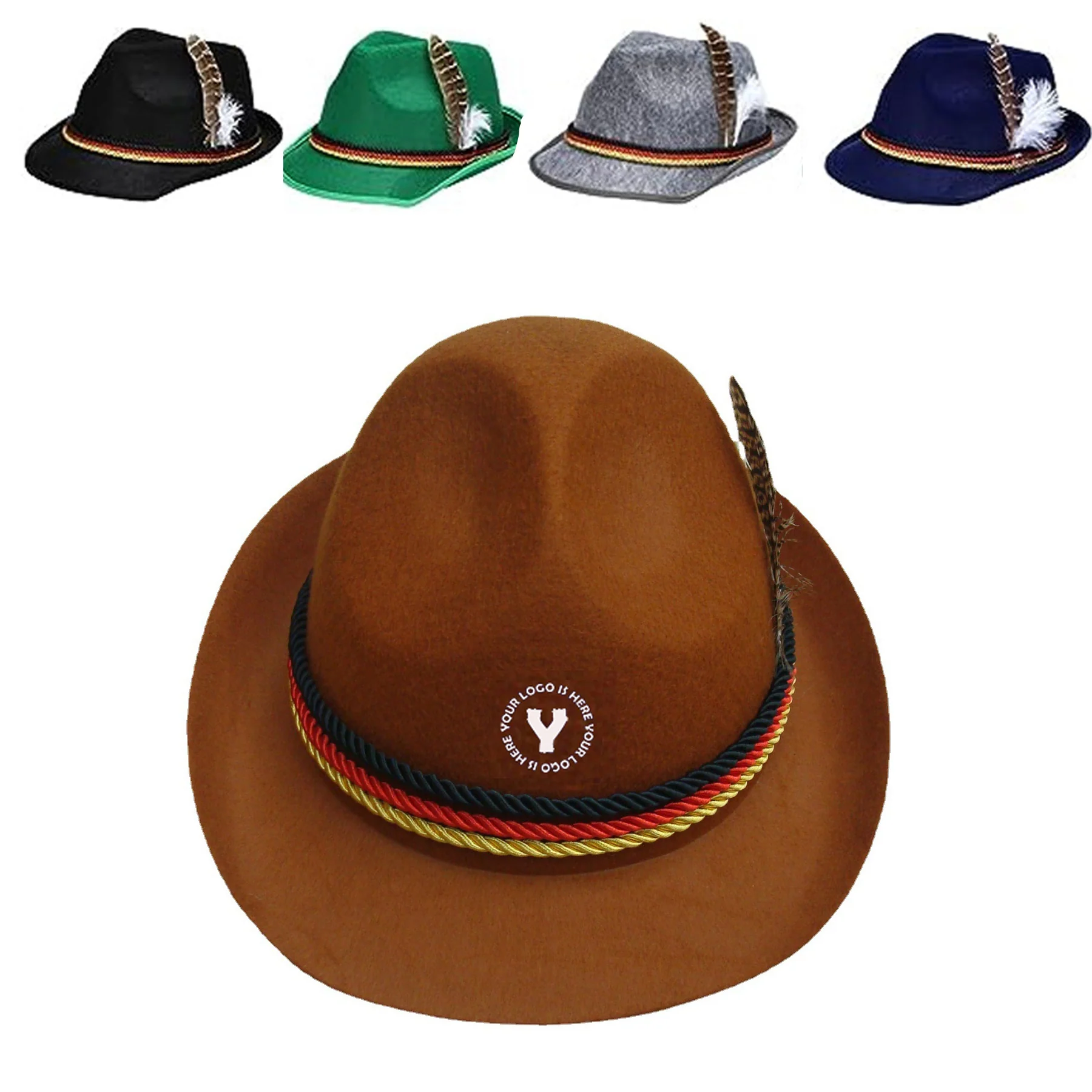 Beer Fest Festival Party Bavarian Hat With Custom Logo
