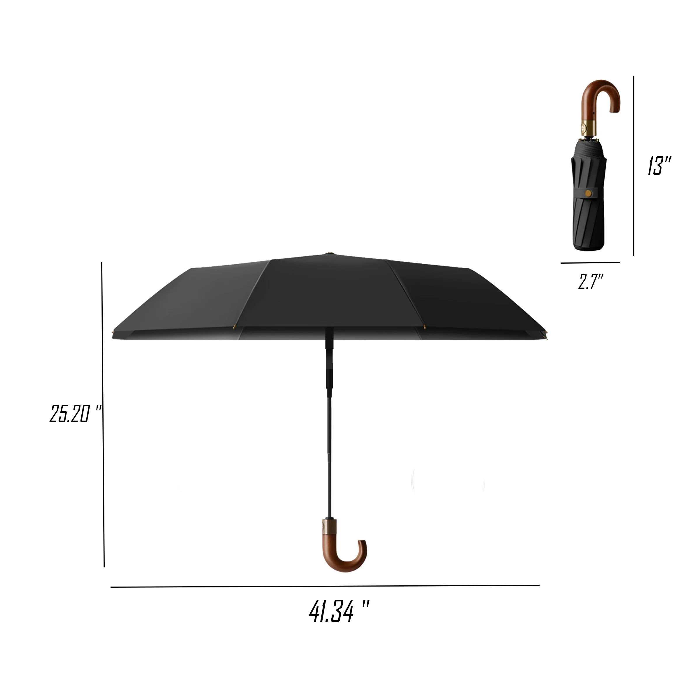 Automatic Folding Umbrella With 10 Ribs