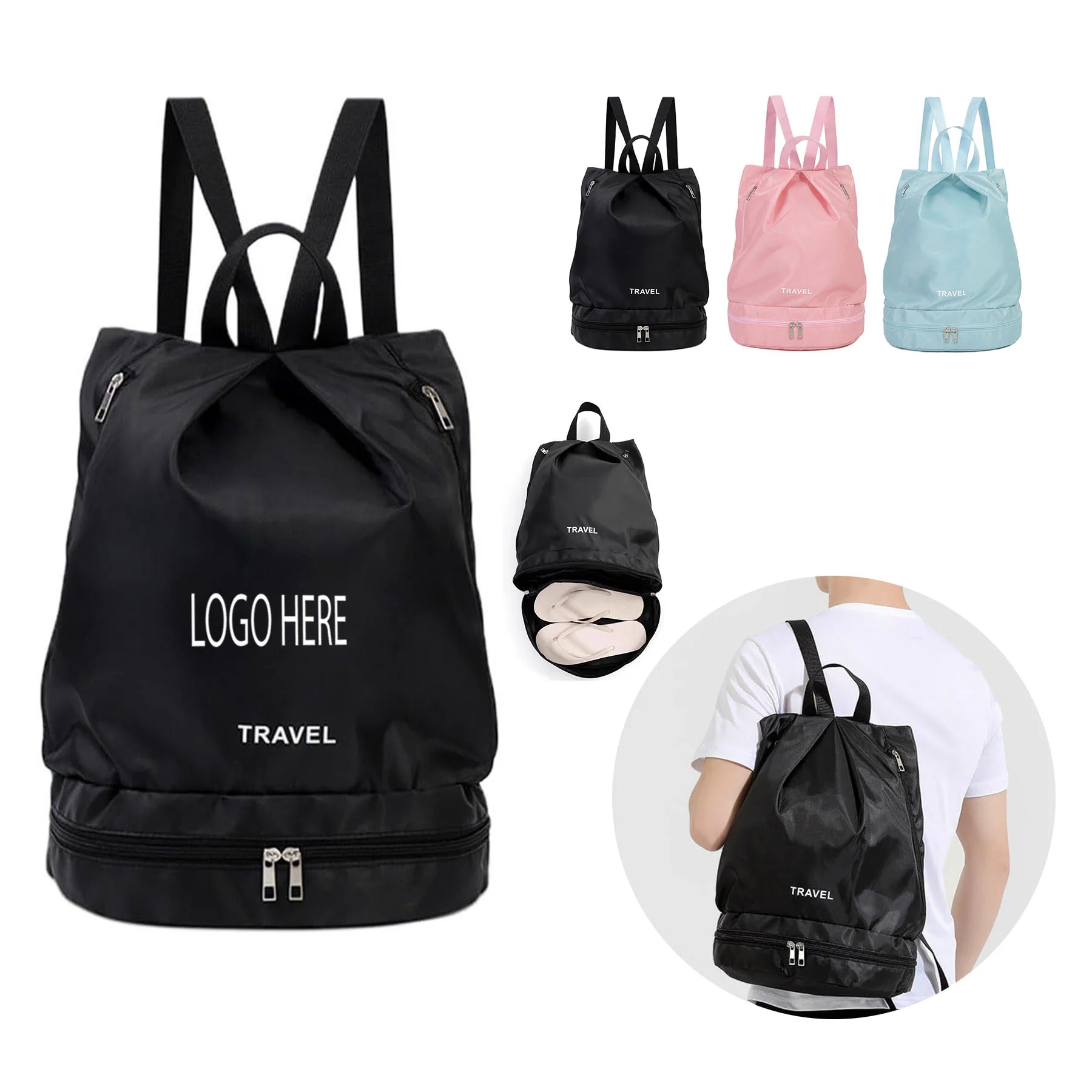 Dry-Wet Separation Waterproof Storage Backpack
