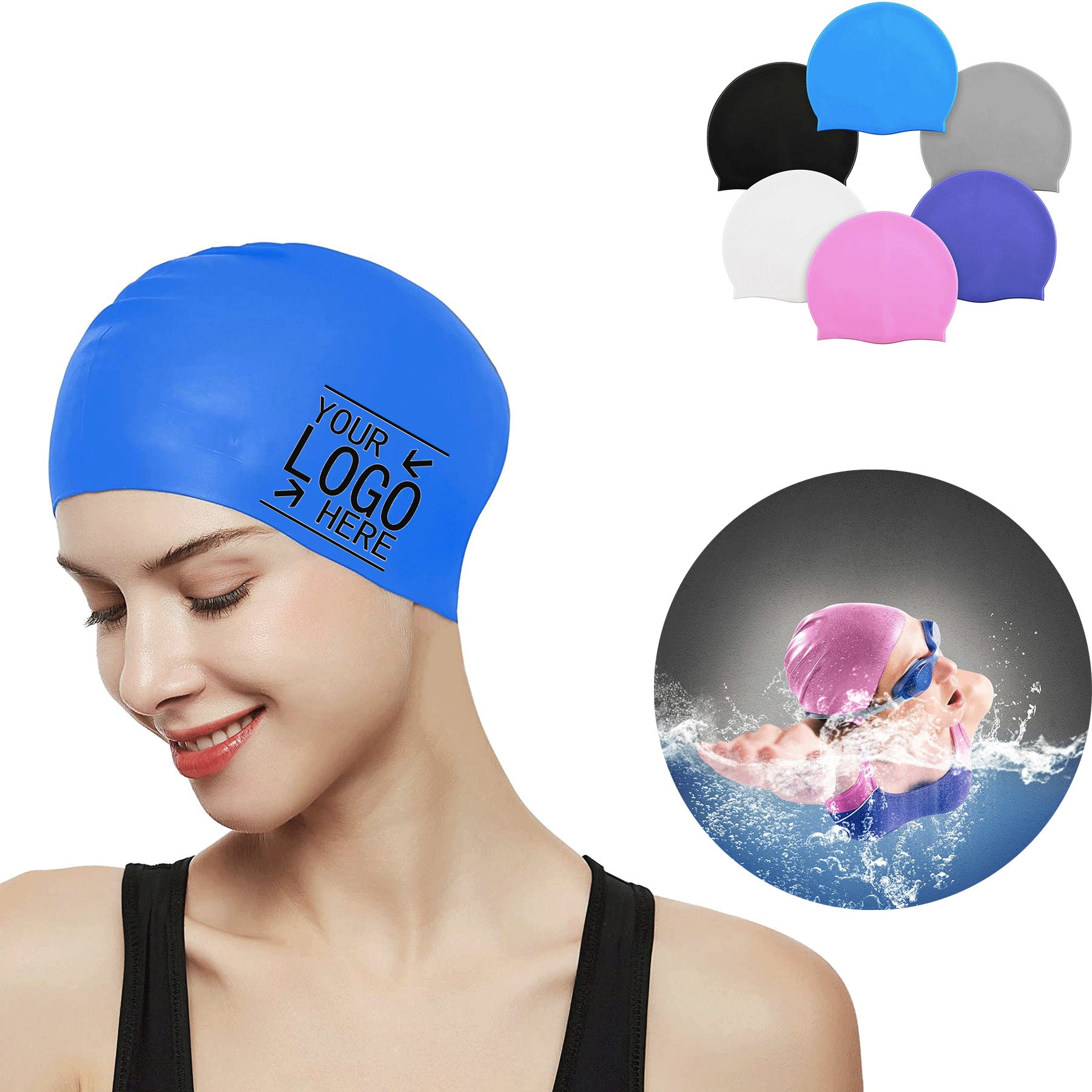 Silicone Swimming Cap