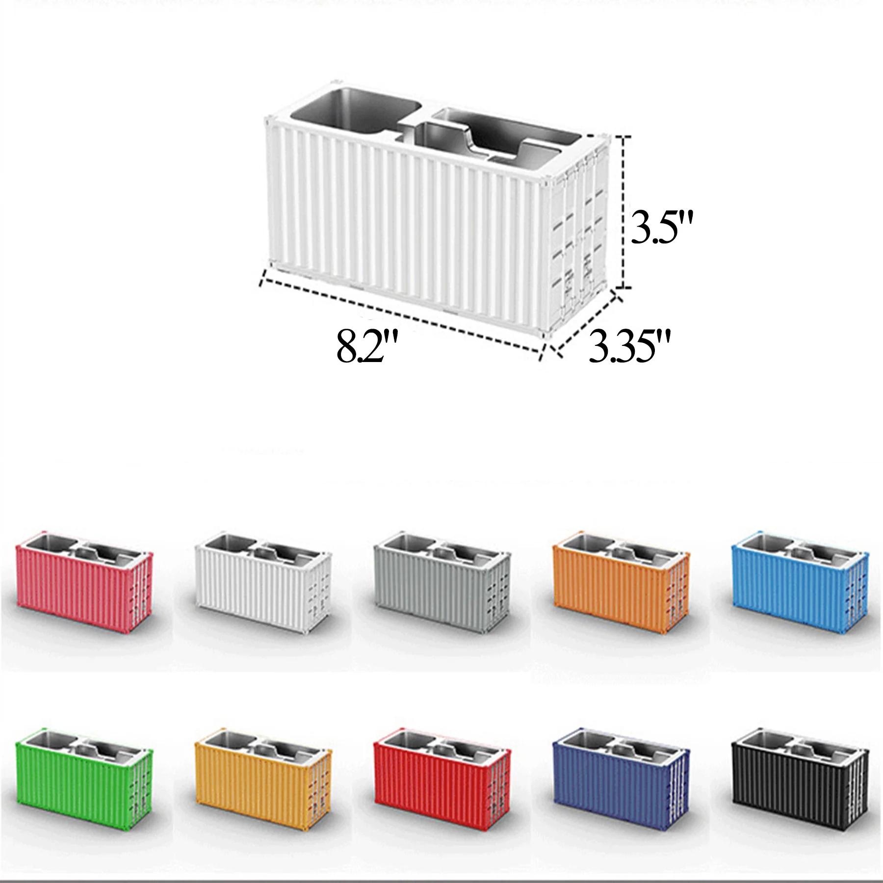 Container-Style Desktop Stationery Storage Box