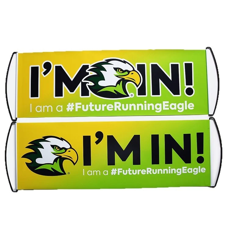Custom Retractable PET Hand Banner For Events