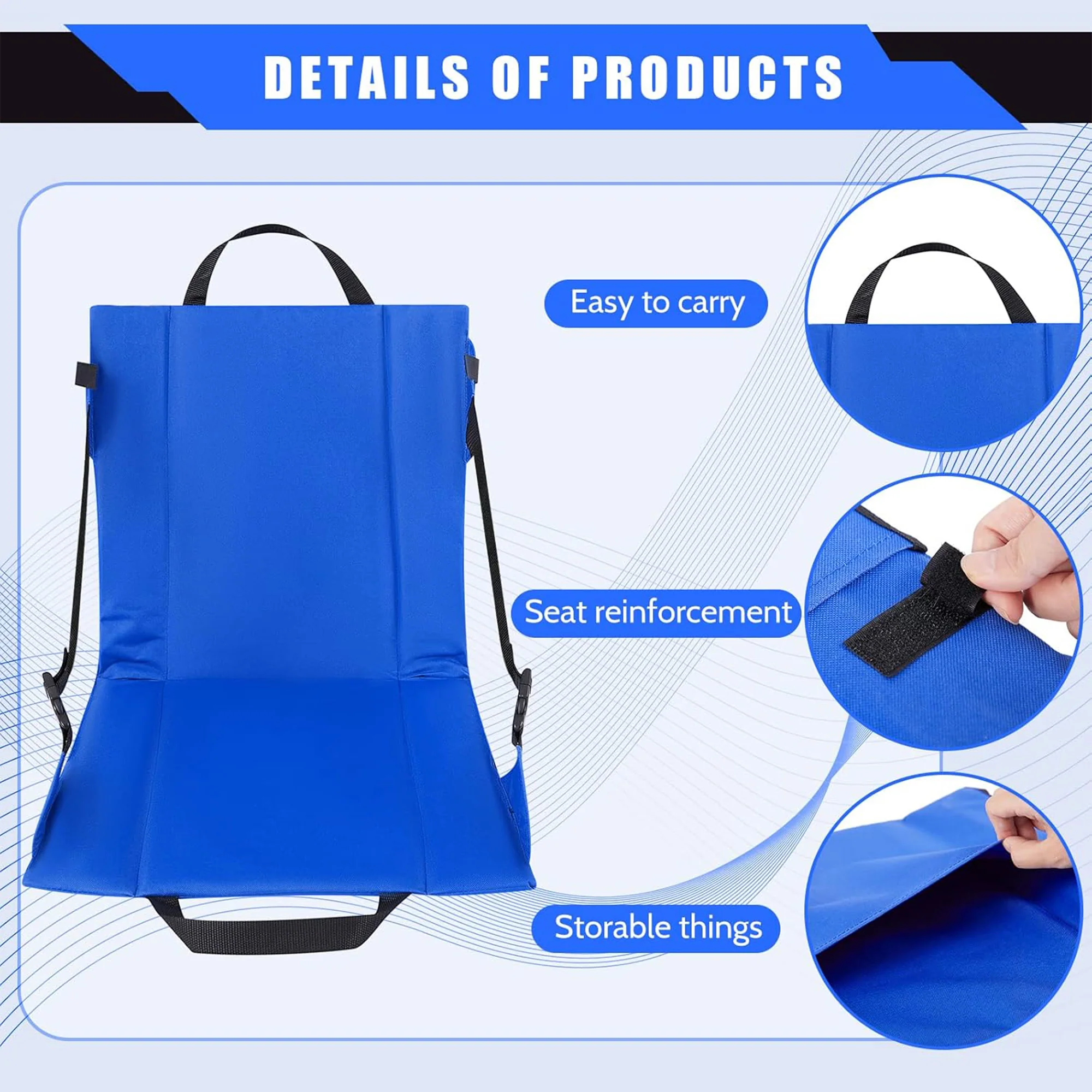 Folding Stadium Seat Cushion