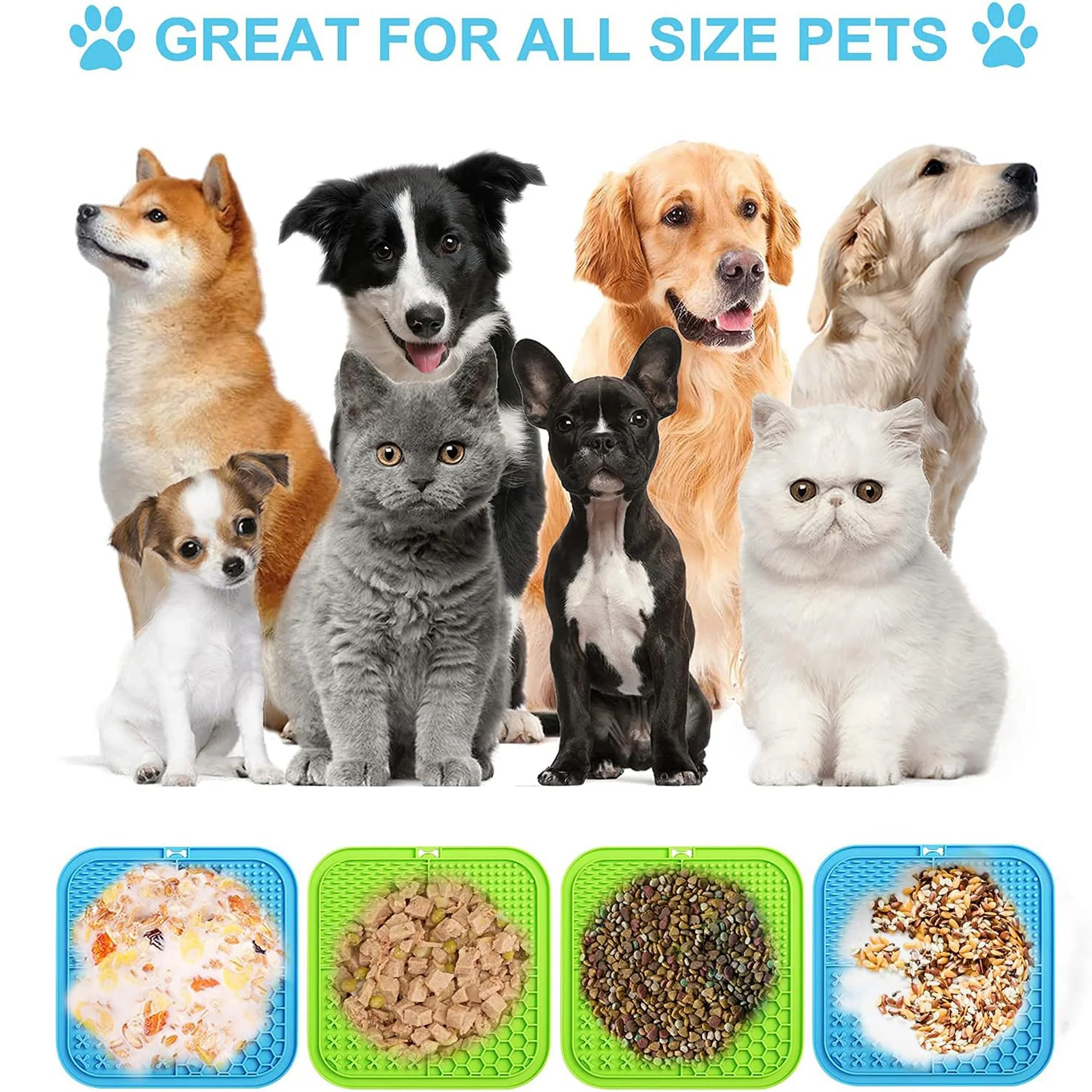 Silicone Sucker Pet Slow Feeder Treat Mat Licking Pad