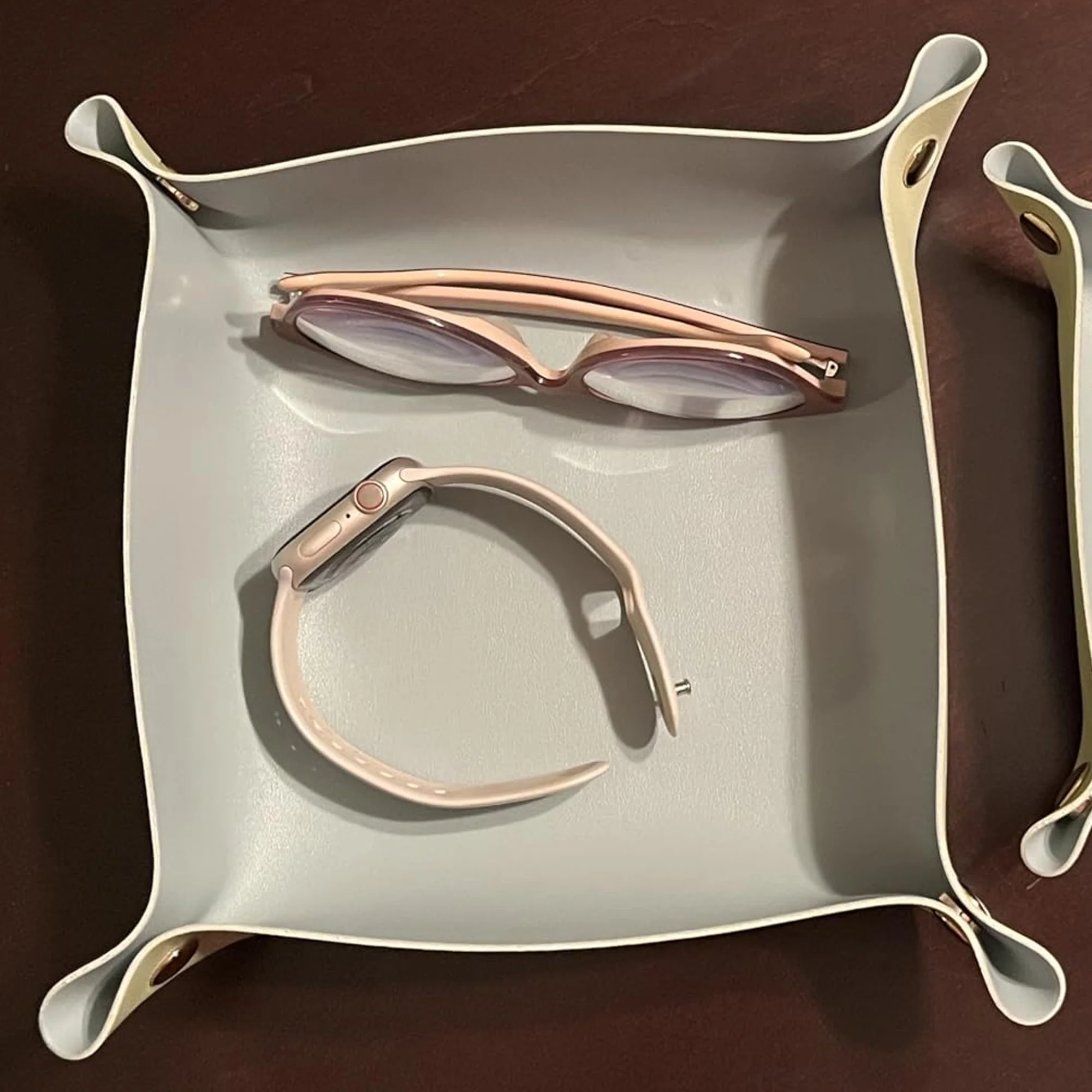 Foldable Leather Tray