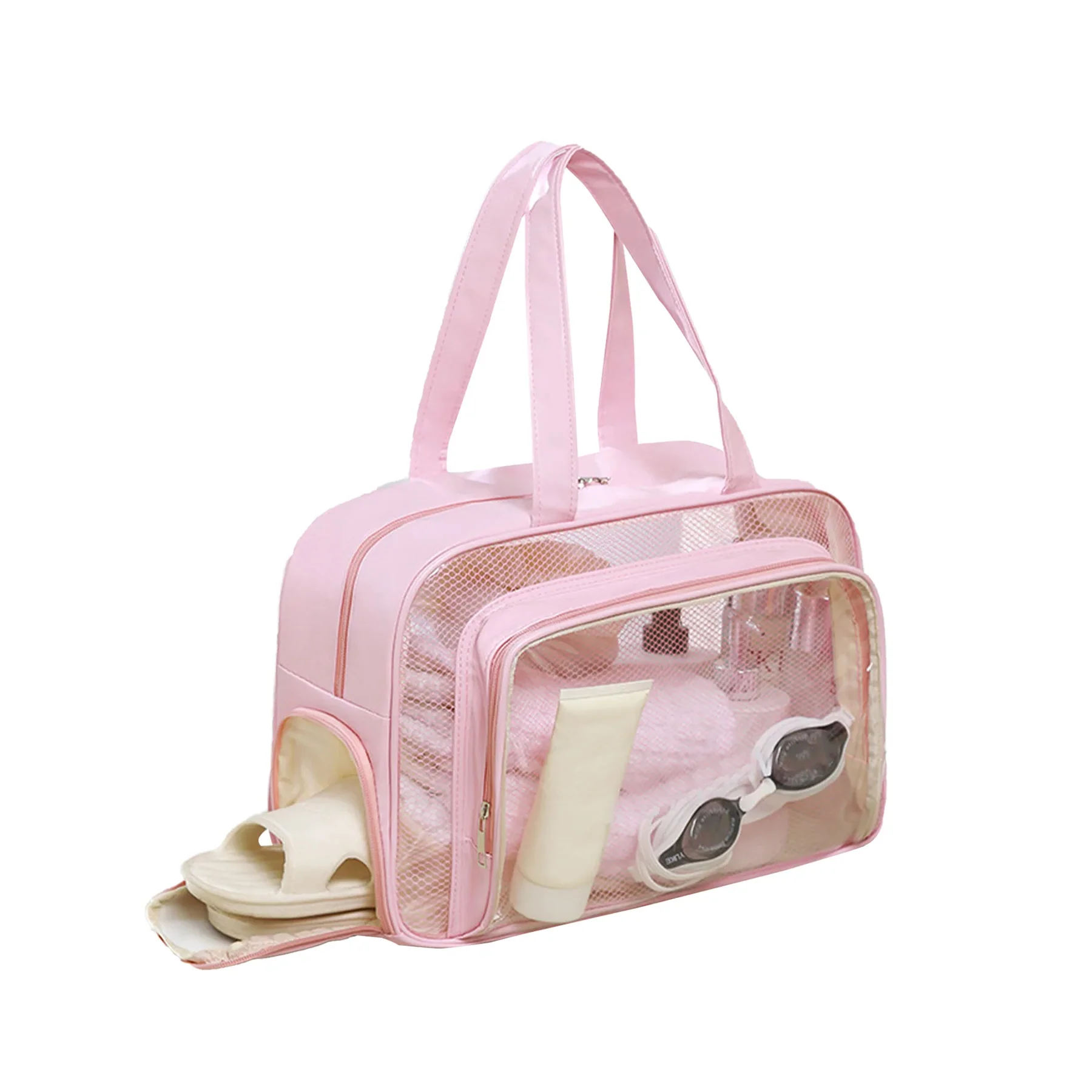 Clear Travel Toiletry Bag With Handles