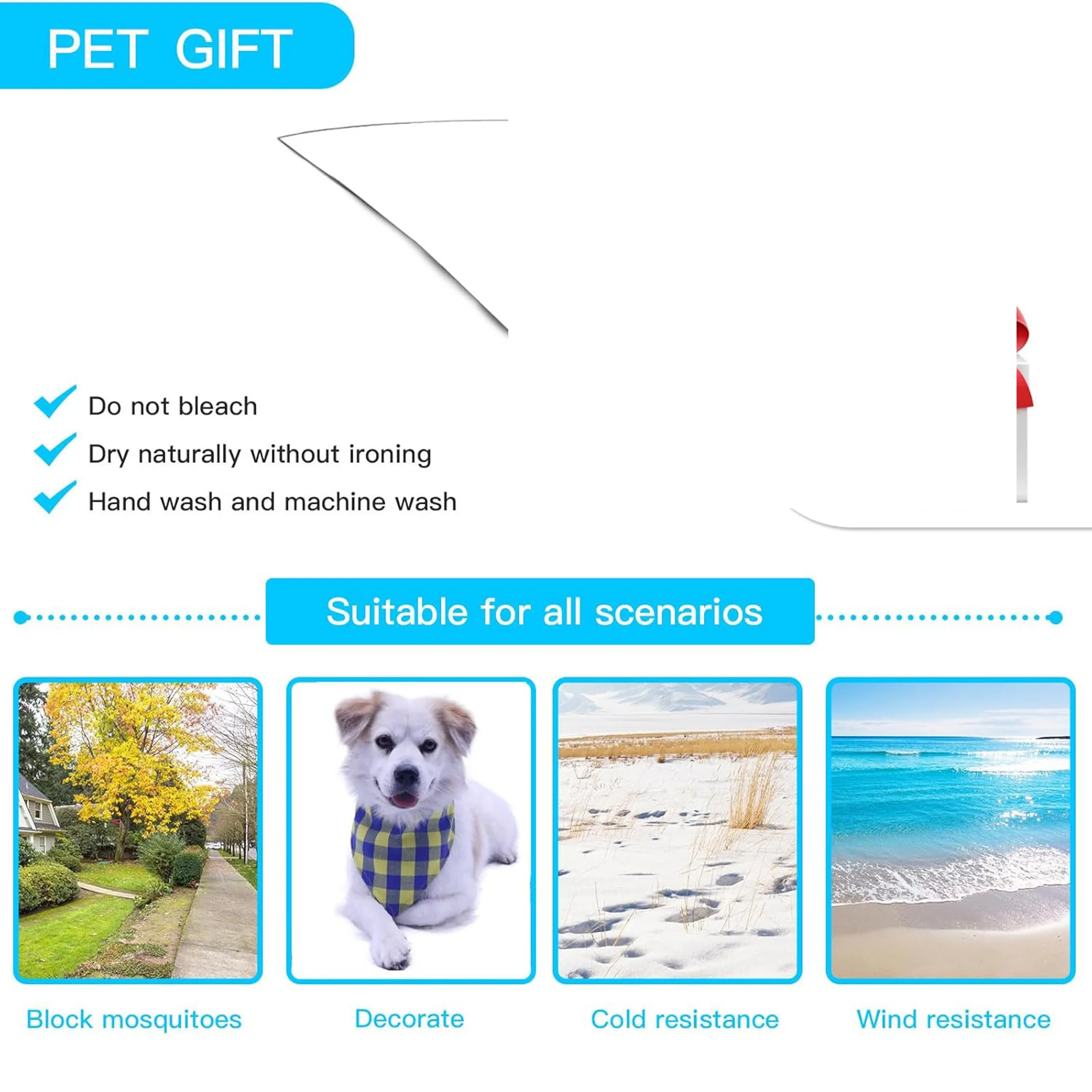 MOQ 50PCS Pet Bib Triangle Towel