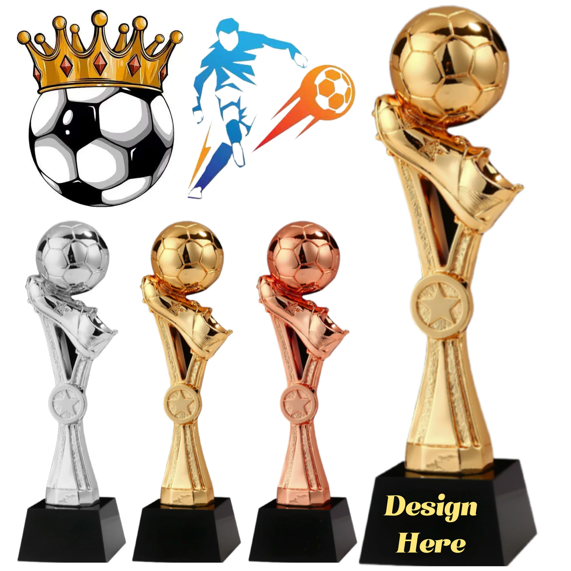 11" Soccer Ball Triumph Resin Award