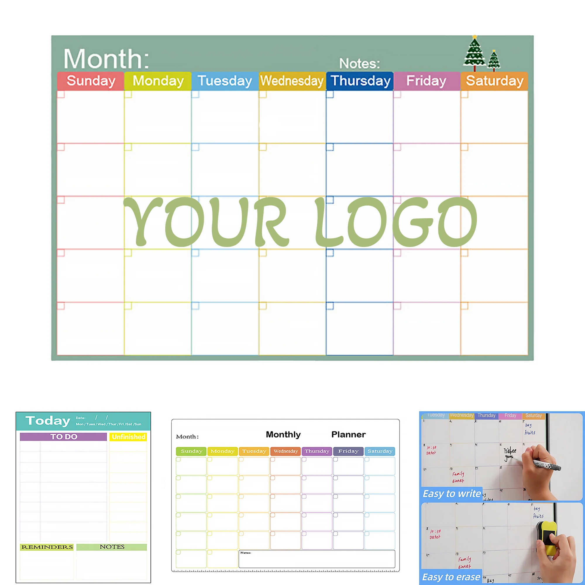 A3 Magnetic Bendable Whiteboard Sticker  For Fridge