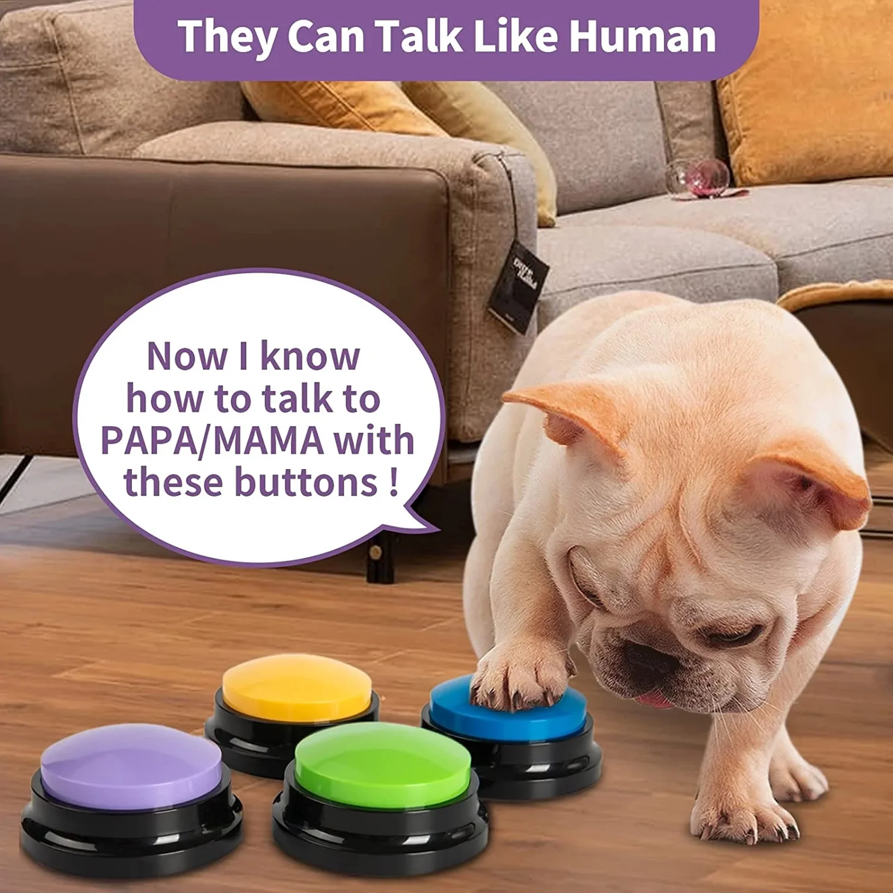 Dog Training Clicker With Buzzer Button For Easy Commands