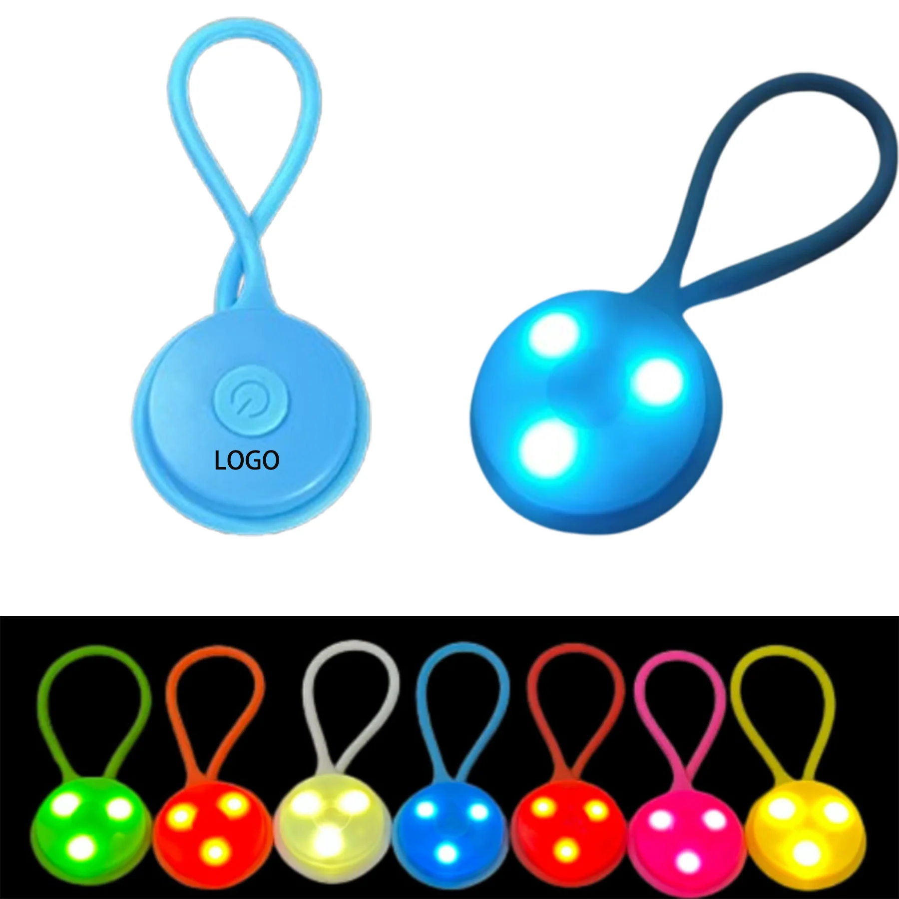 LED Silicone Backpack Safety Light