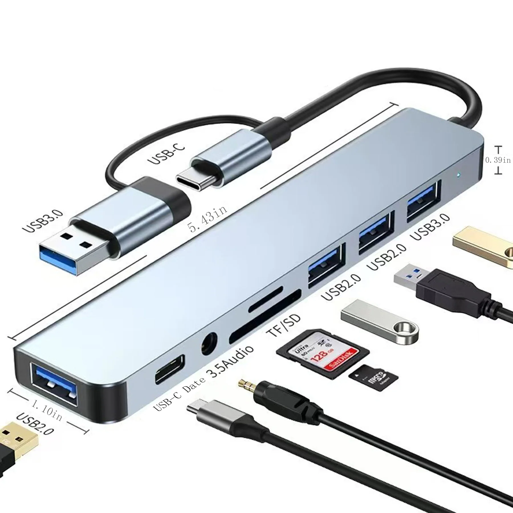 Usb-C Aluminum Multiport Hub