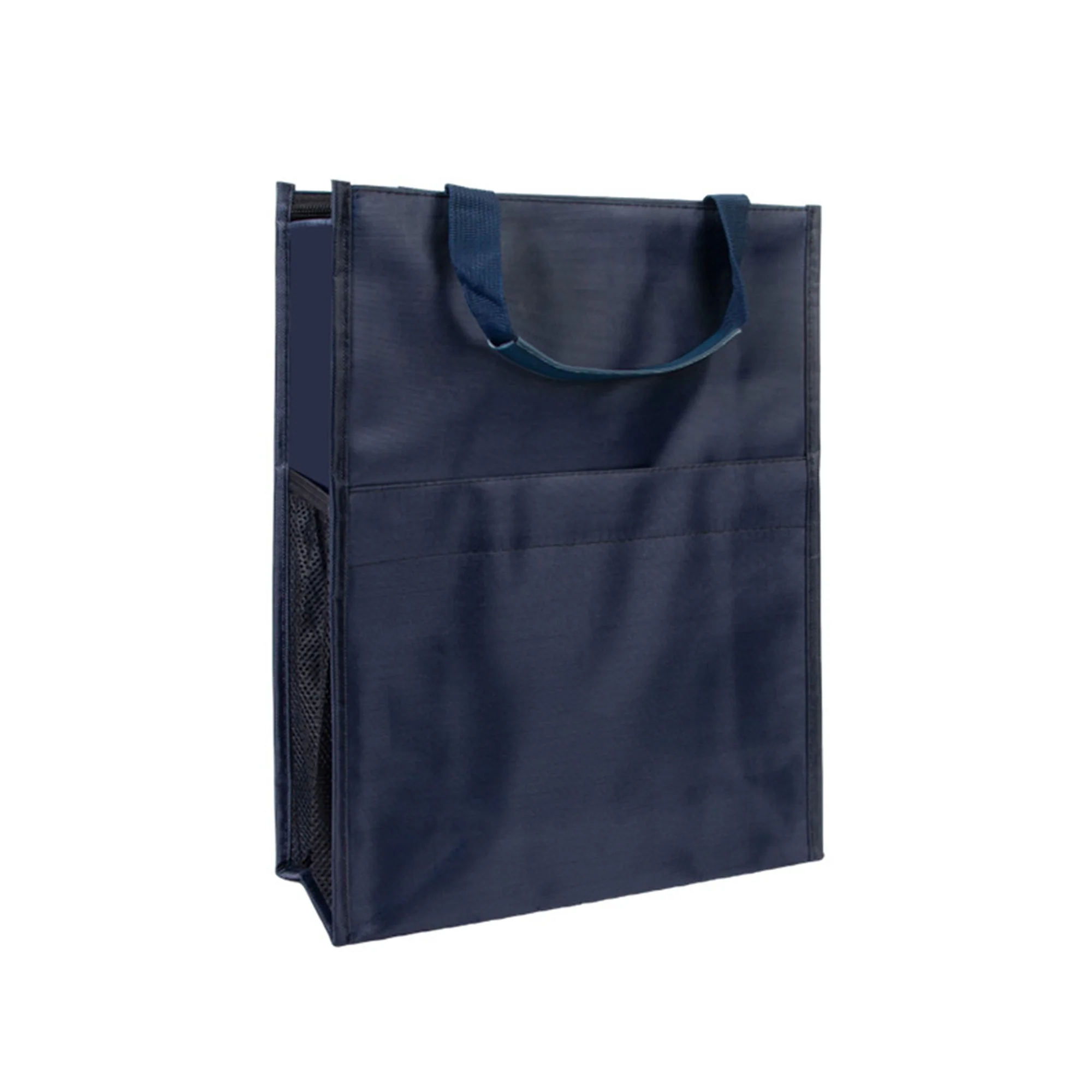 Zipper Hook And Loop Grocery Shopping Tote Shoulder Bag