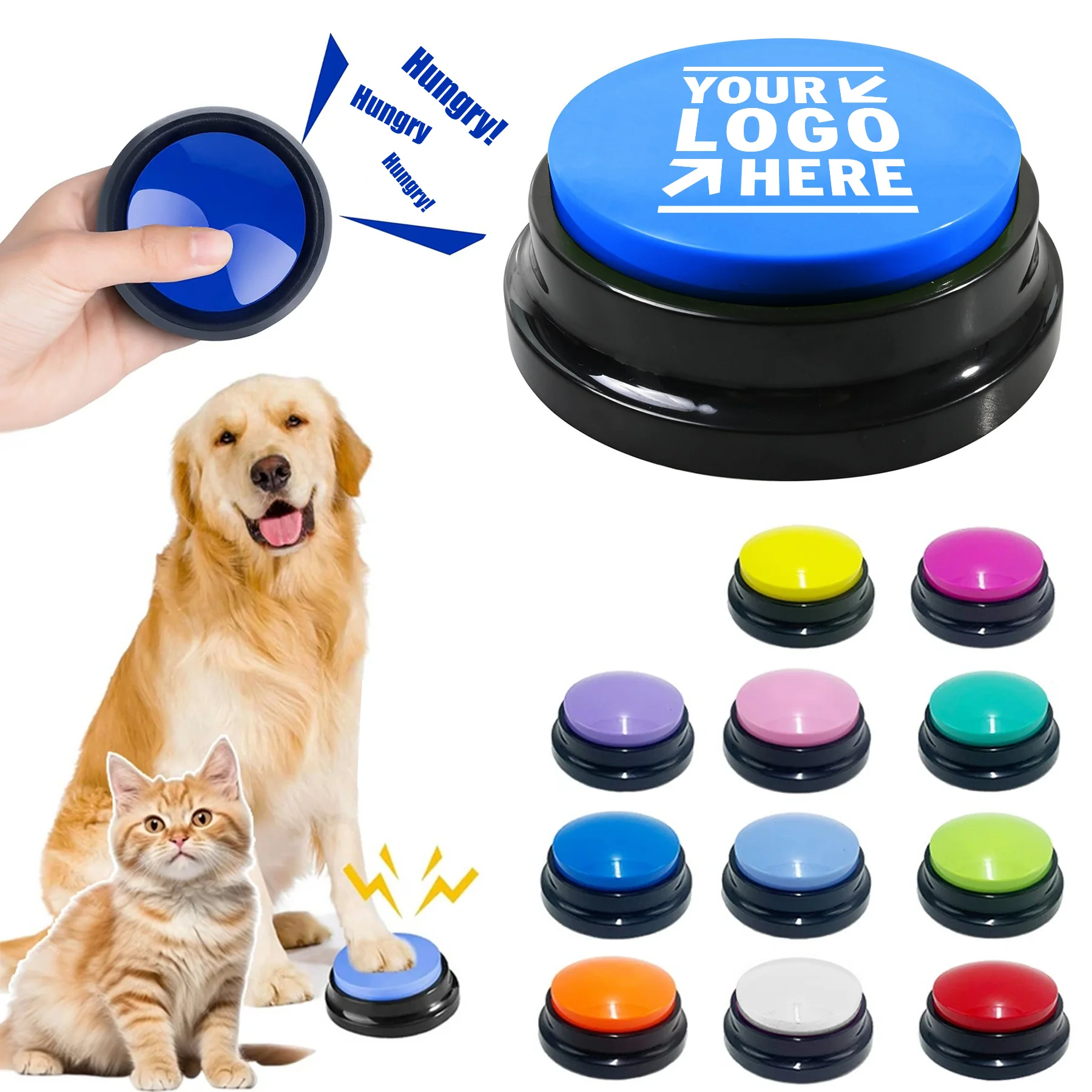 Dog Training Clicker With Buzzer Button For Easy Commands